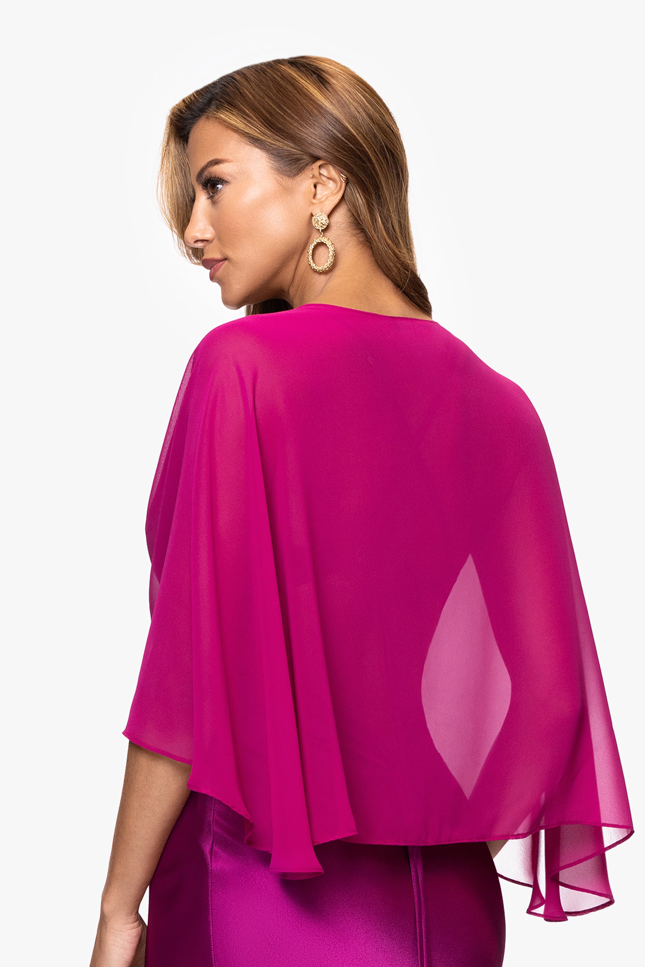 "Bernadette" Chiffon Shawl Wrap