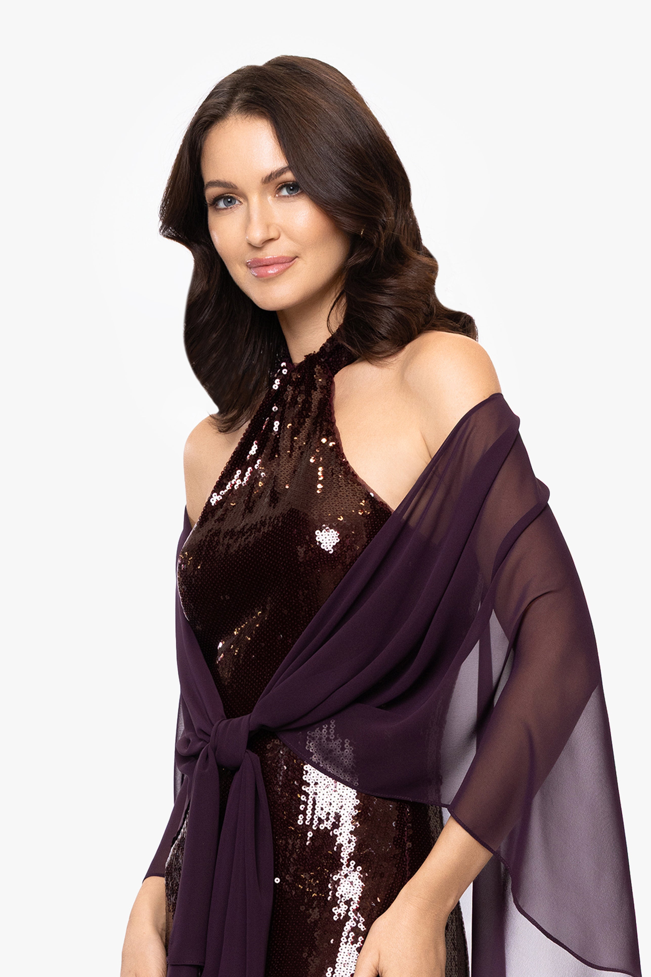 "Bernadette" Chiffon Shawl Wrap