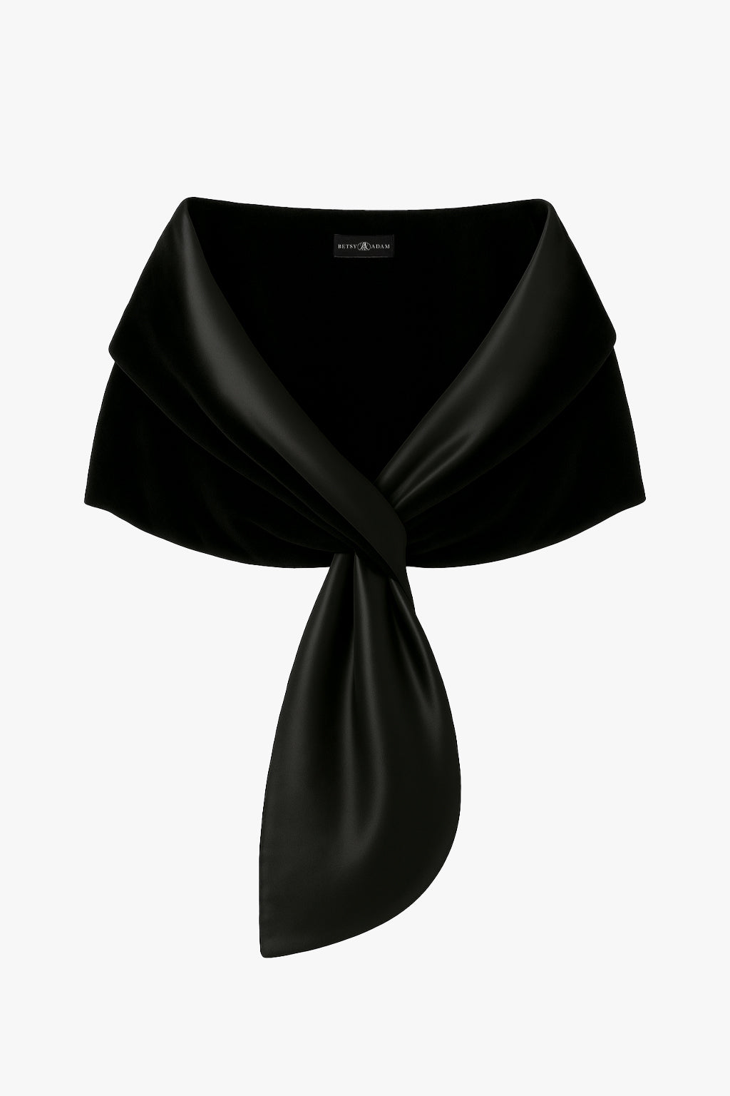 "Rosemary" Velvet and Satin Pull-Through Shawl Wrap
