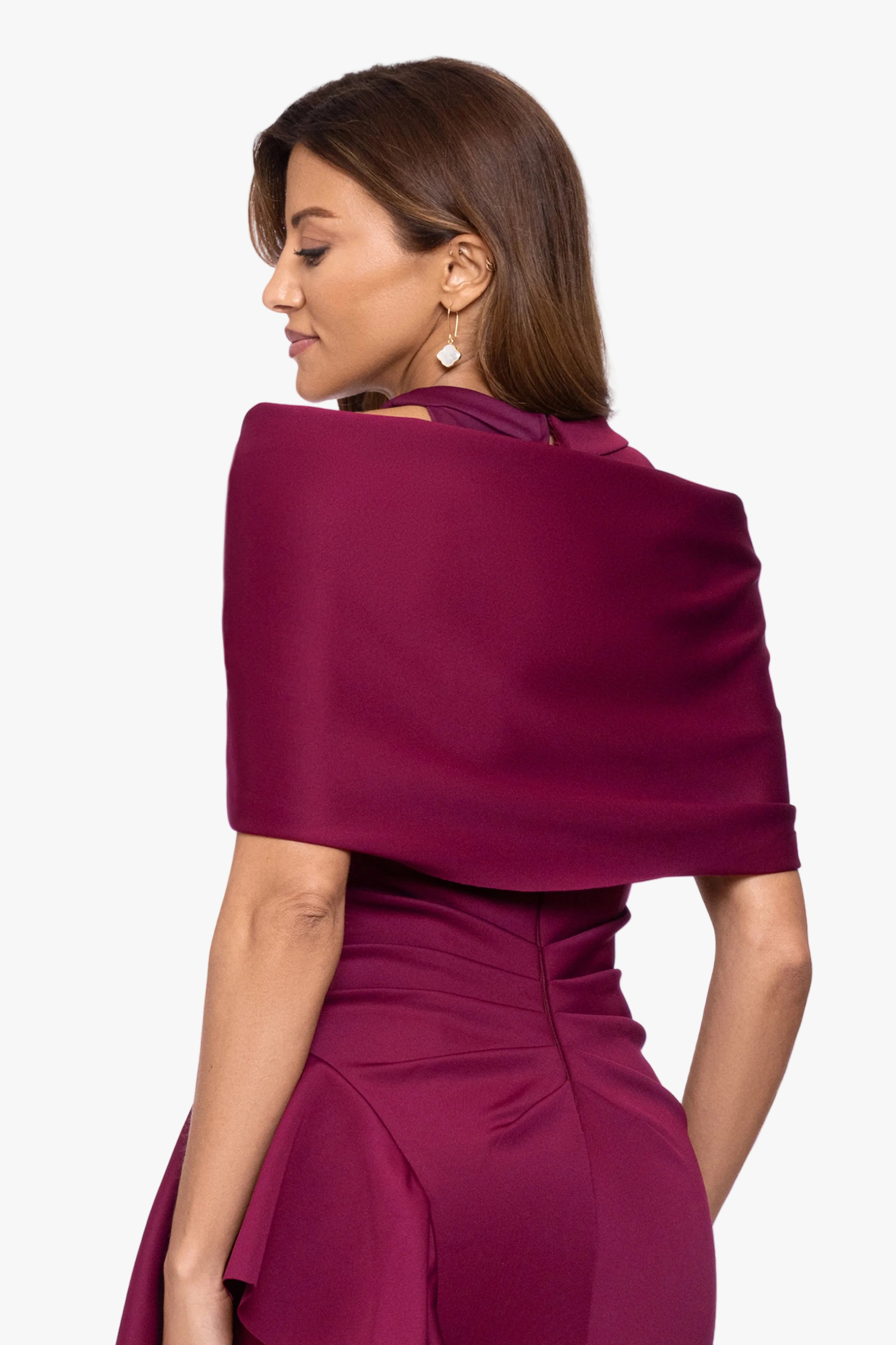 "Carol" Techno Scuba Pull Through Shawl Wrap