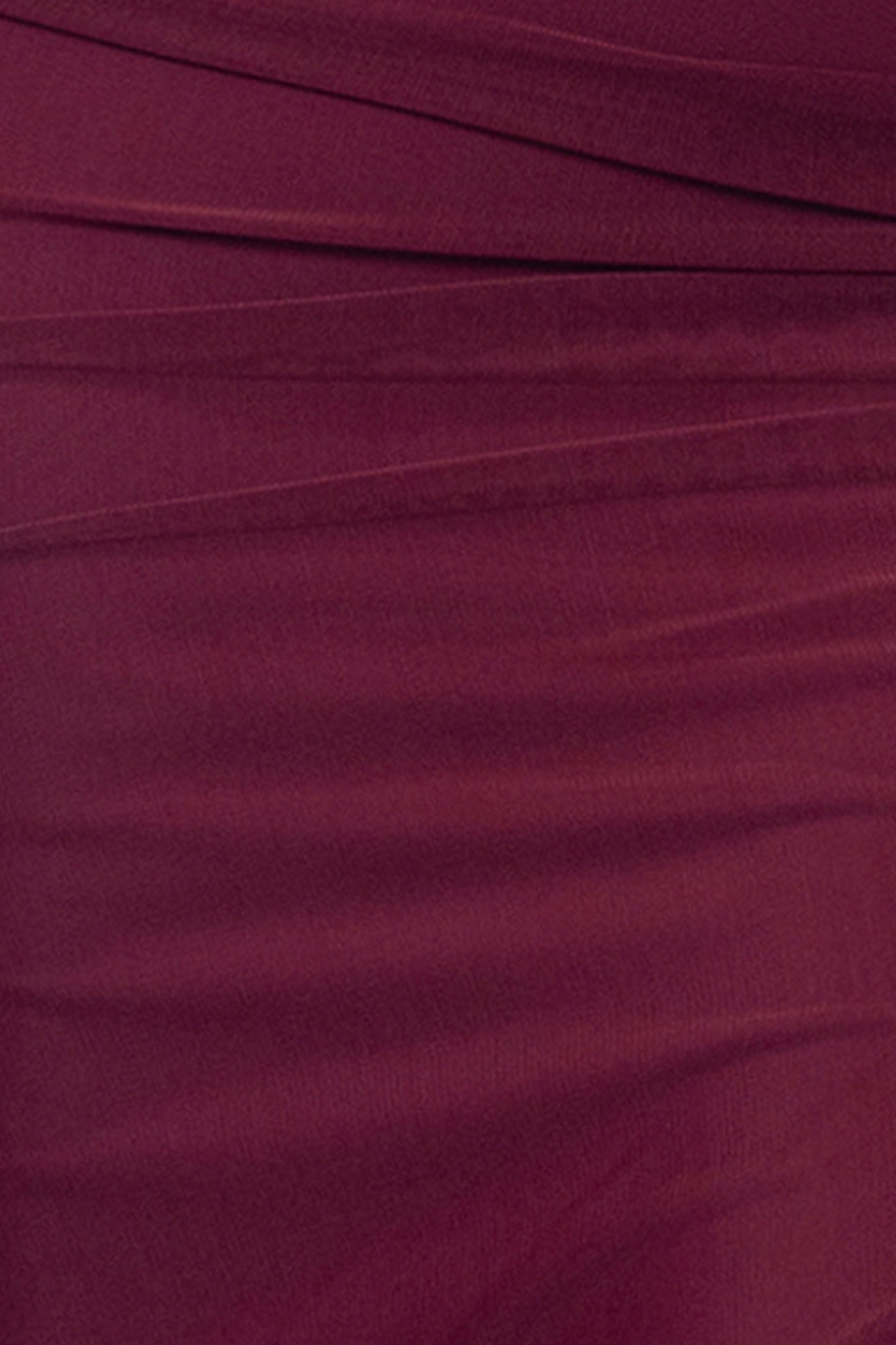 Betsy & Adam "Janice" Mesh Square Neck Floor Length Dress