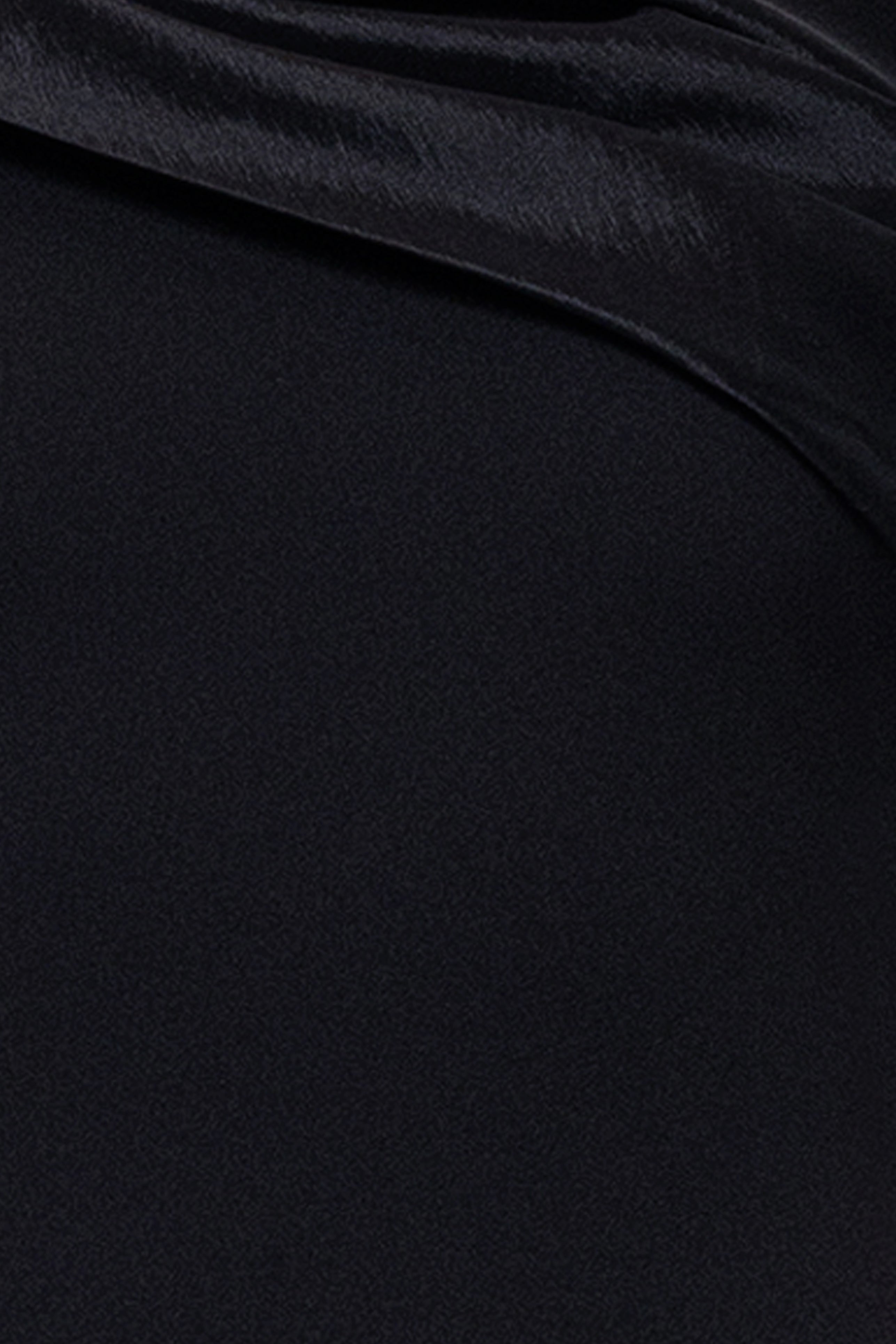 Betsy & Adam "Michelle" Scuba Crepe Off the Shouler Taffeta Trim Floor Length Dress