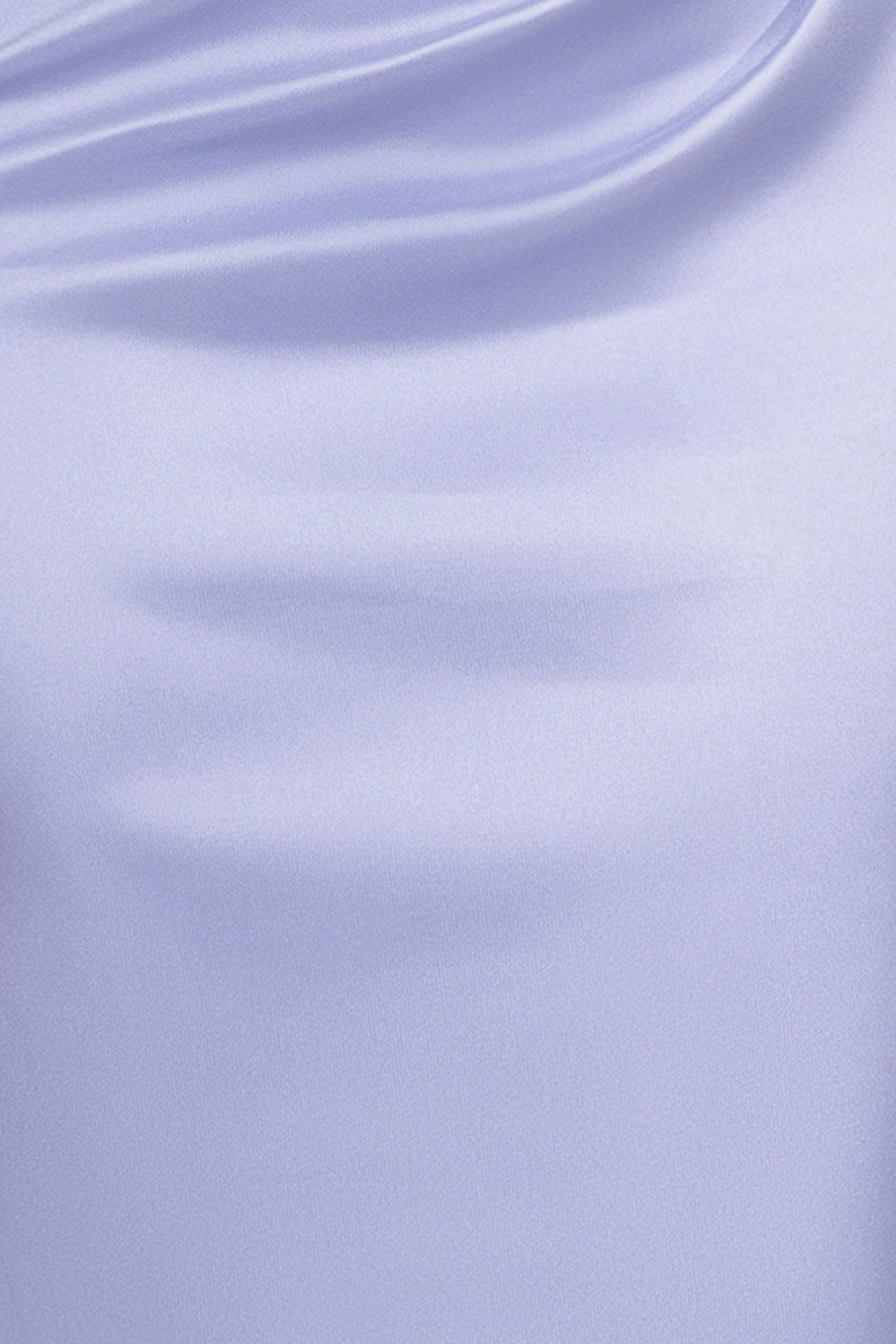 Betsy & Adam Petite "Rosa" Mikado V-Neck Floor Length Dress