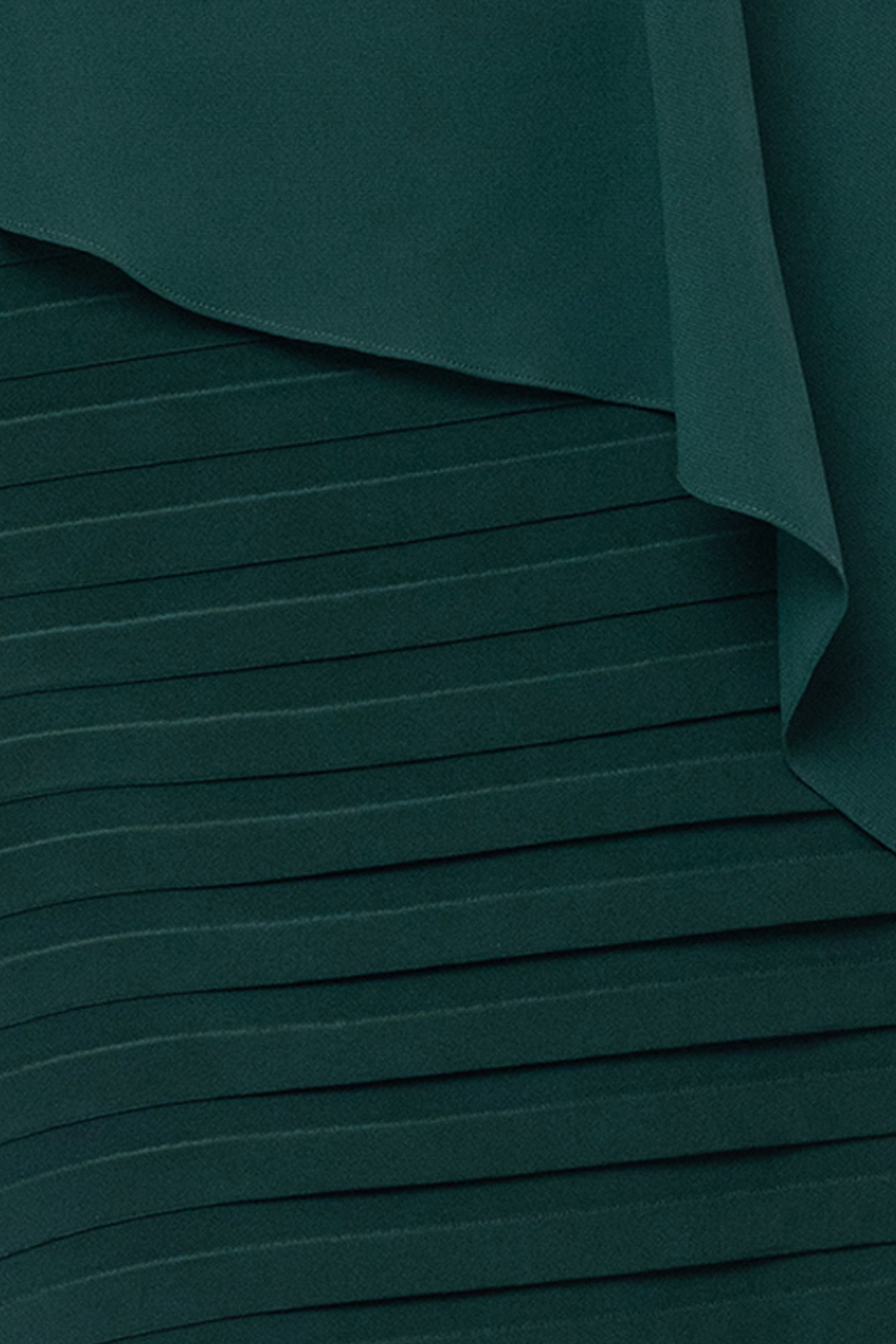 Plus "Charlotte" Short Chiffon Cape Scuba Crepe Shutter Dress