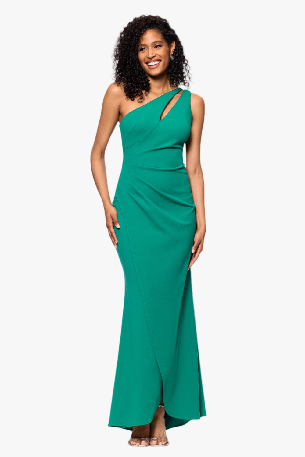 betsy and adam one shoulder dress Daisy Long Scuba Crepe structured look with a soft feel. One Shoulder Dress Betsy And