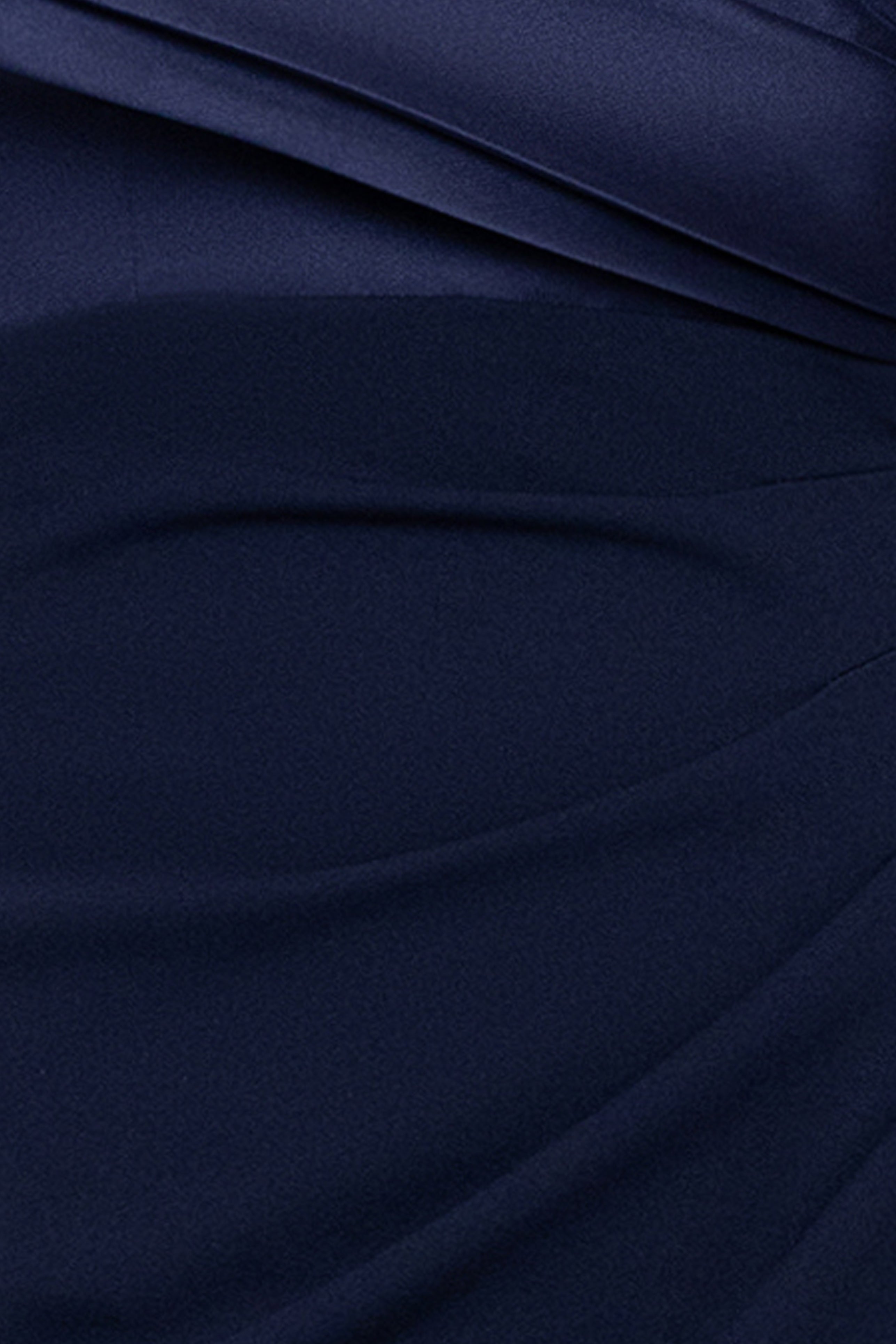 "Yasmeen" Long Off The Shoulder Scuba Crepe Gown