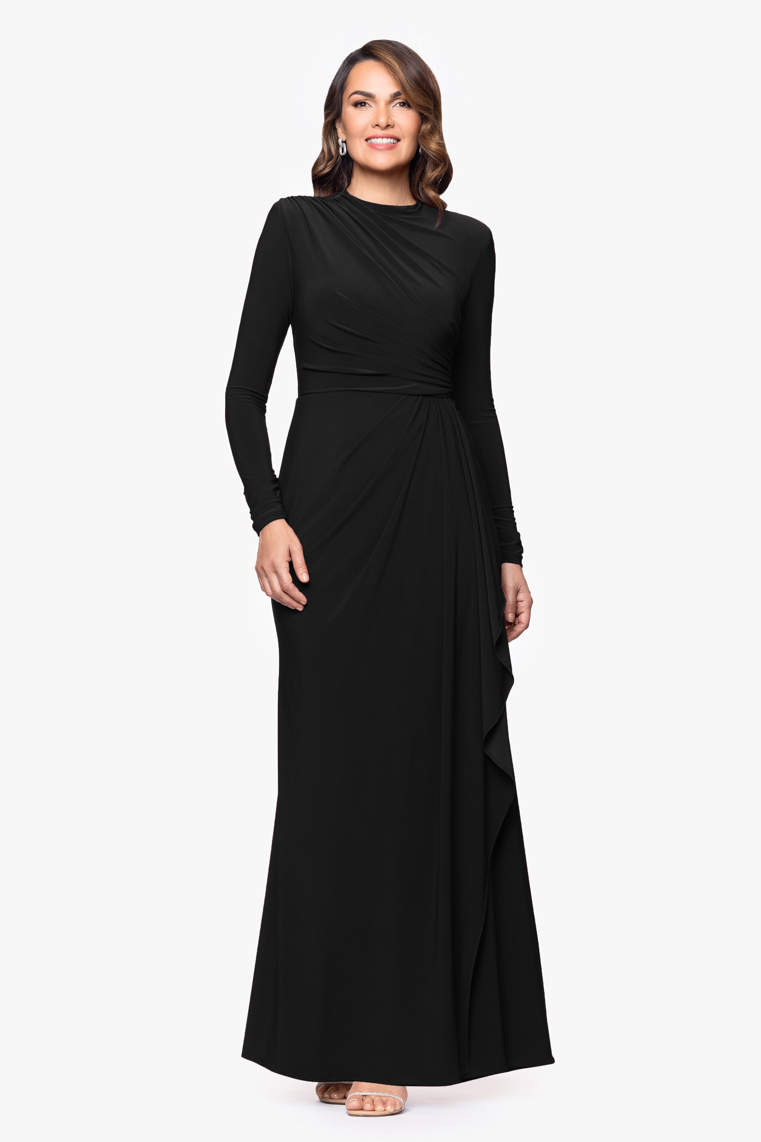 knee length dresses for ladies Baltic Born Womens Arianna Maxi Dress | Black main image 1
