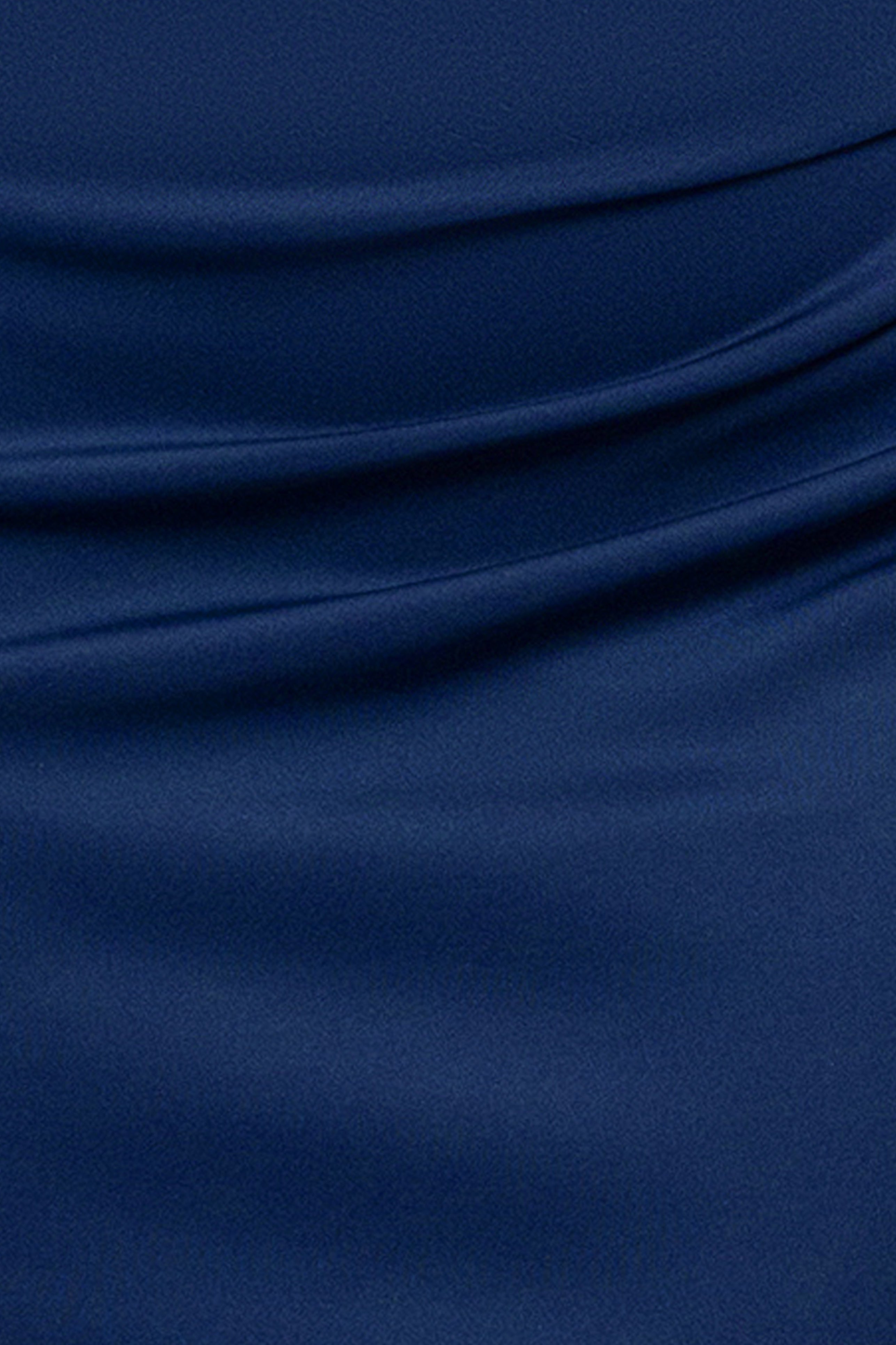 Plus "Sue" Techno Scuba V-Neck Knee Length Dress