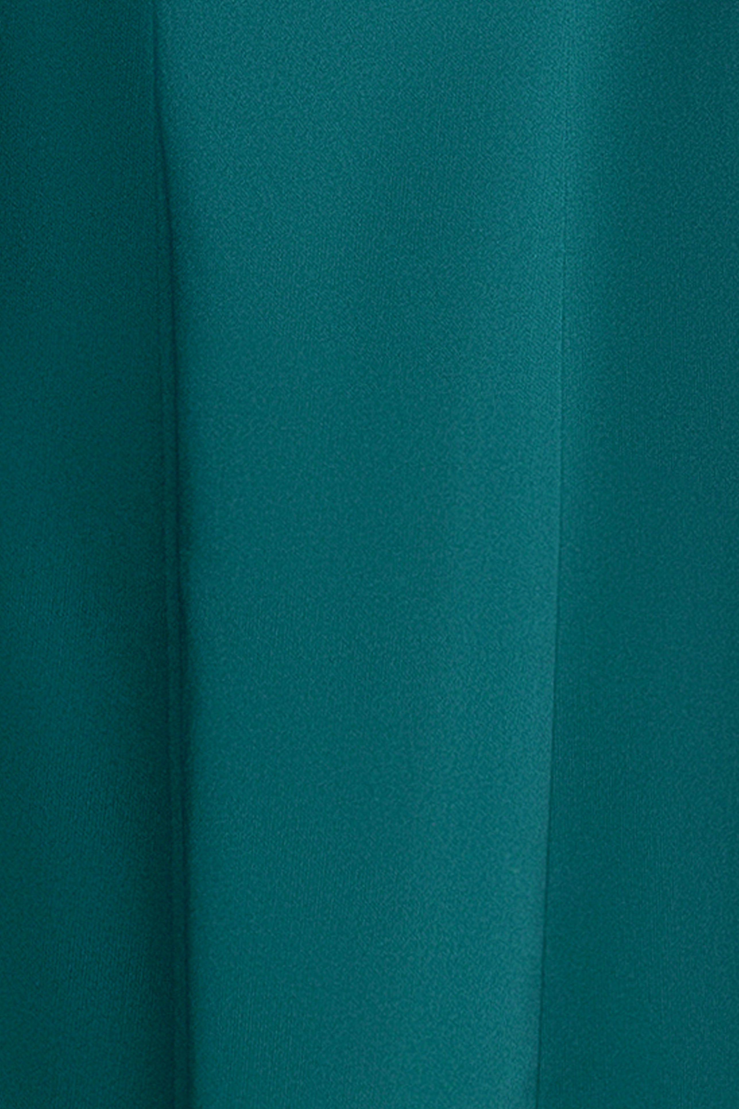 "Nadia" Mikado Strapless Flower Embellished Floor Length Dress