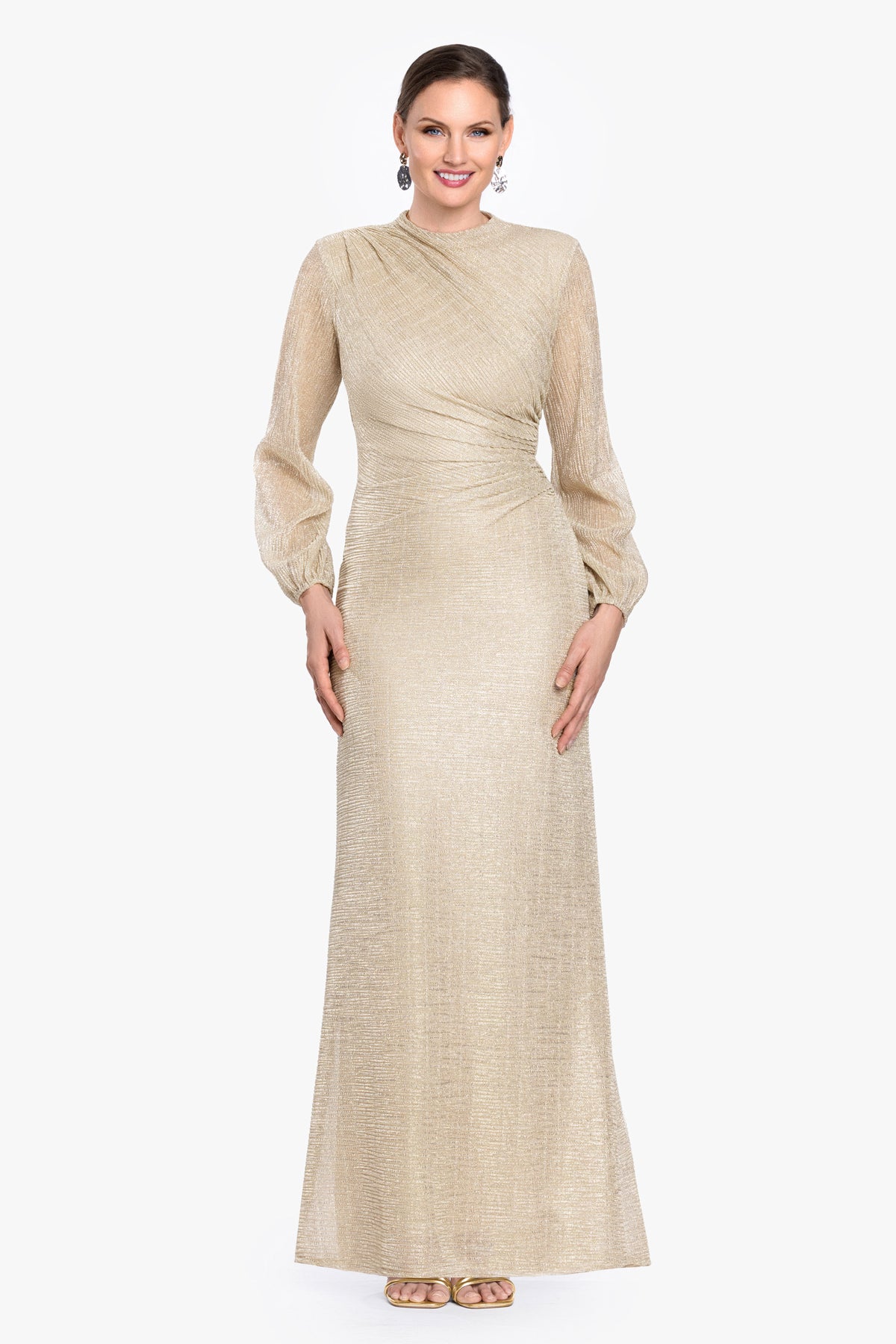 Petite "Jayline" Long Sleeve Dress