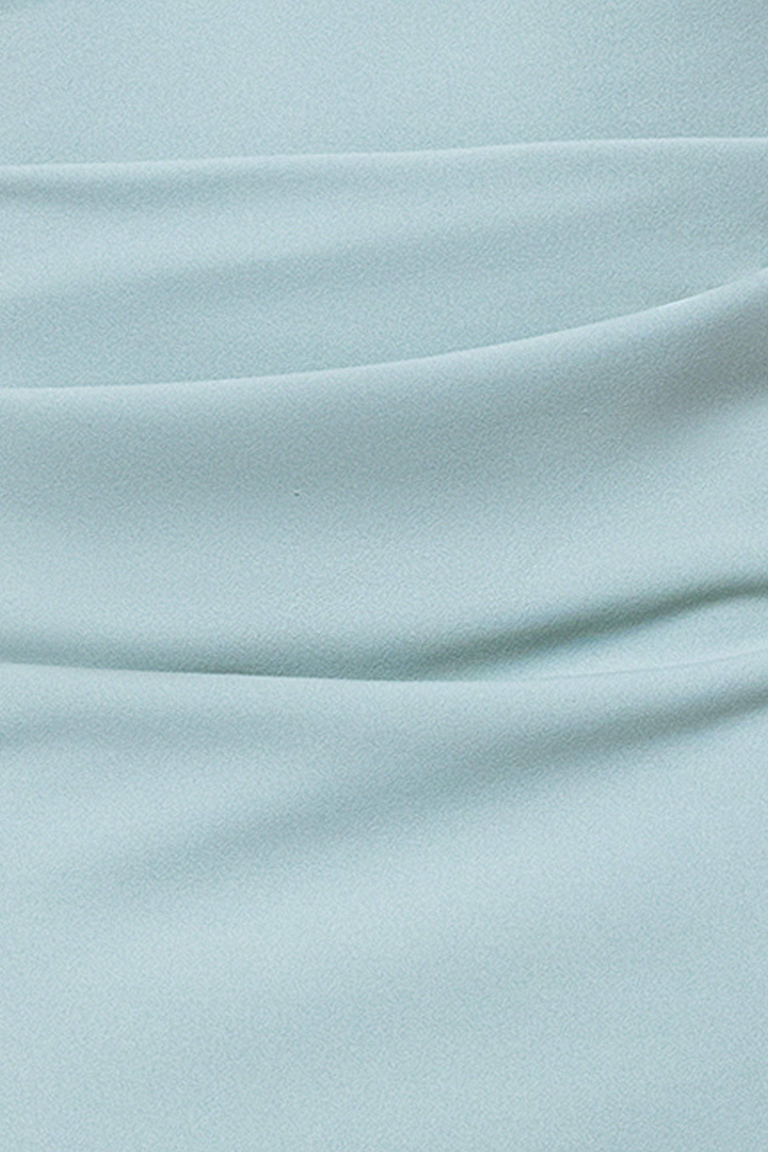 Petite "Katalina" Scuba Crepe Cap Sleeve Mock Neck Floor Length Dress