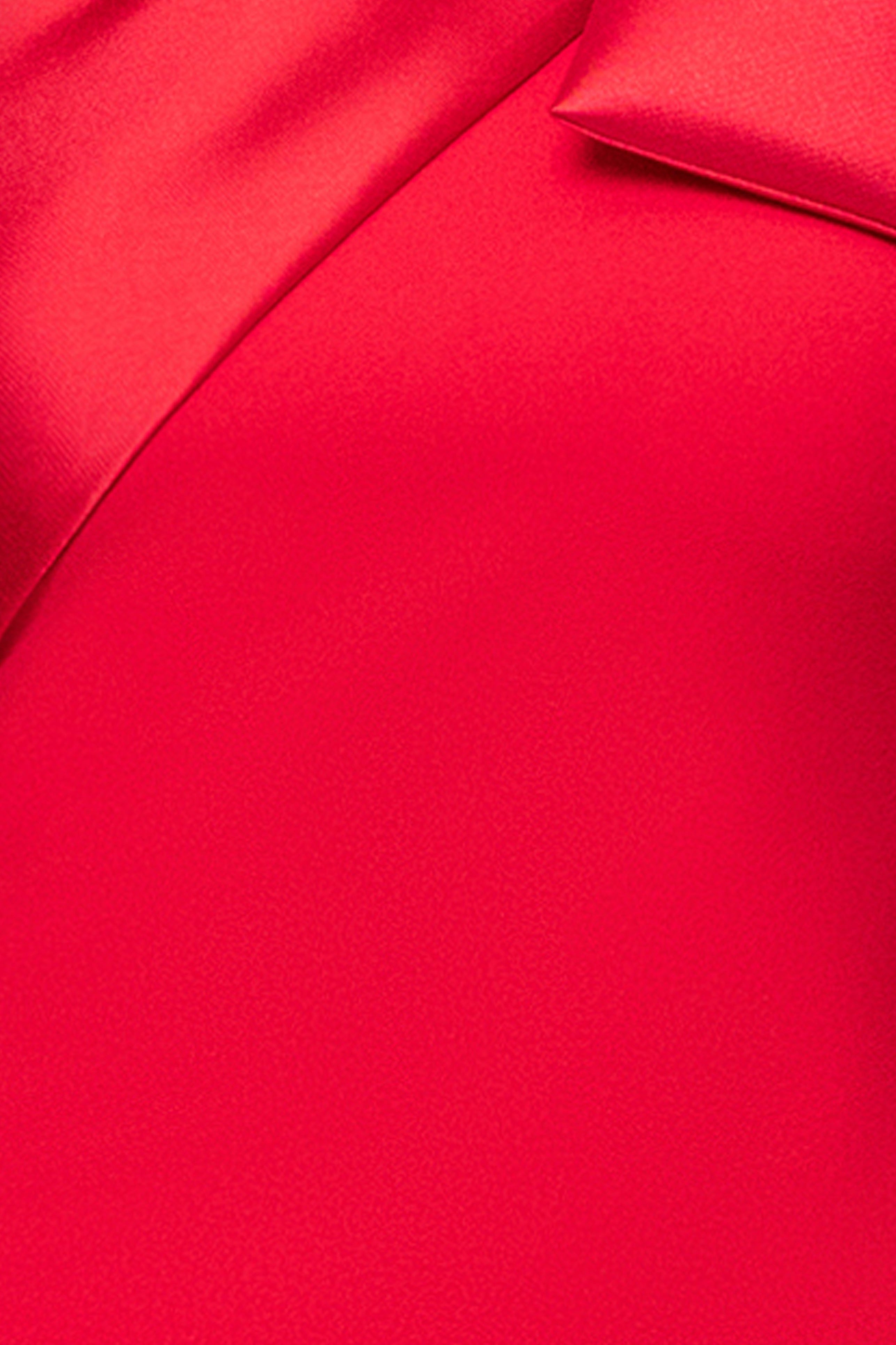 "Rosalie" Scuba Crepe One Shoulder Bow Embellished Floor Length Gown