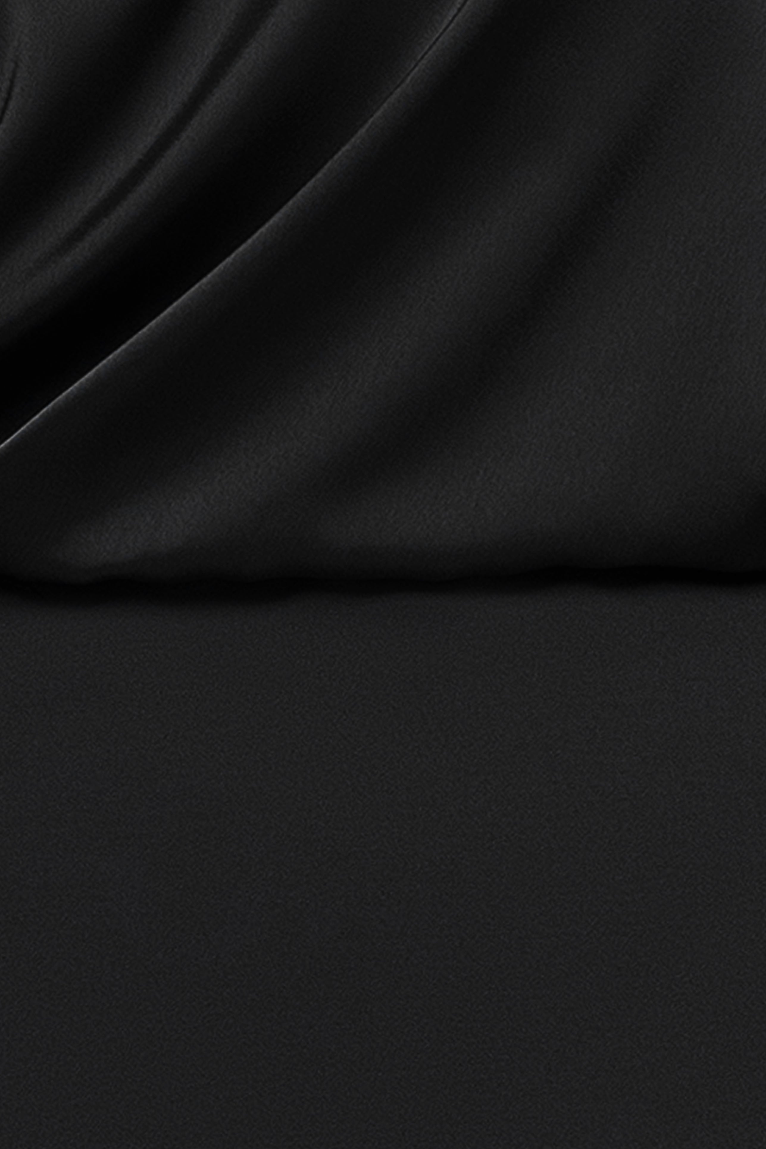 Plus "Ana" Scuba Crepe & Satin Drop Shoulder Dress