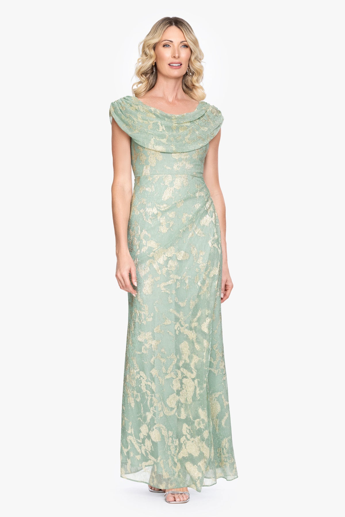 "Vivian" Drape Neck Dress