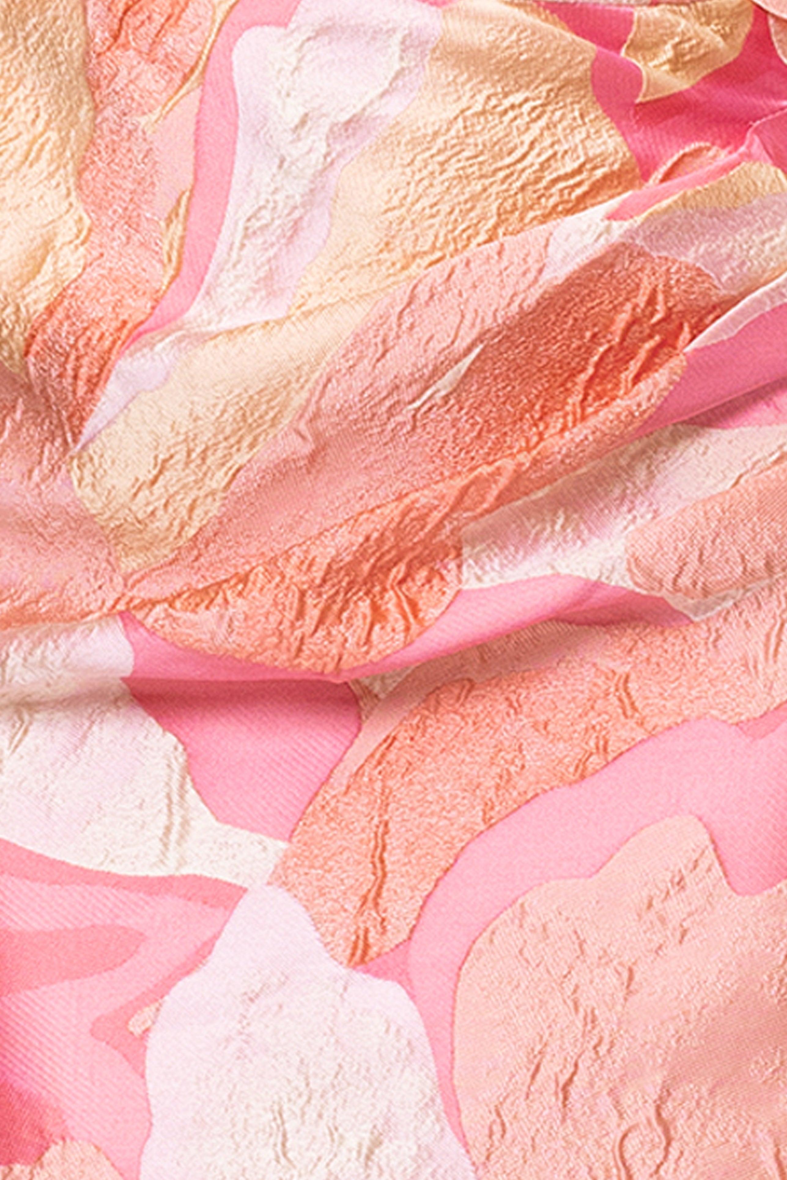 "Heidi" Brocade Floral Print Floor Length Dress