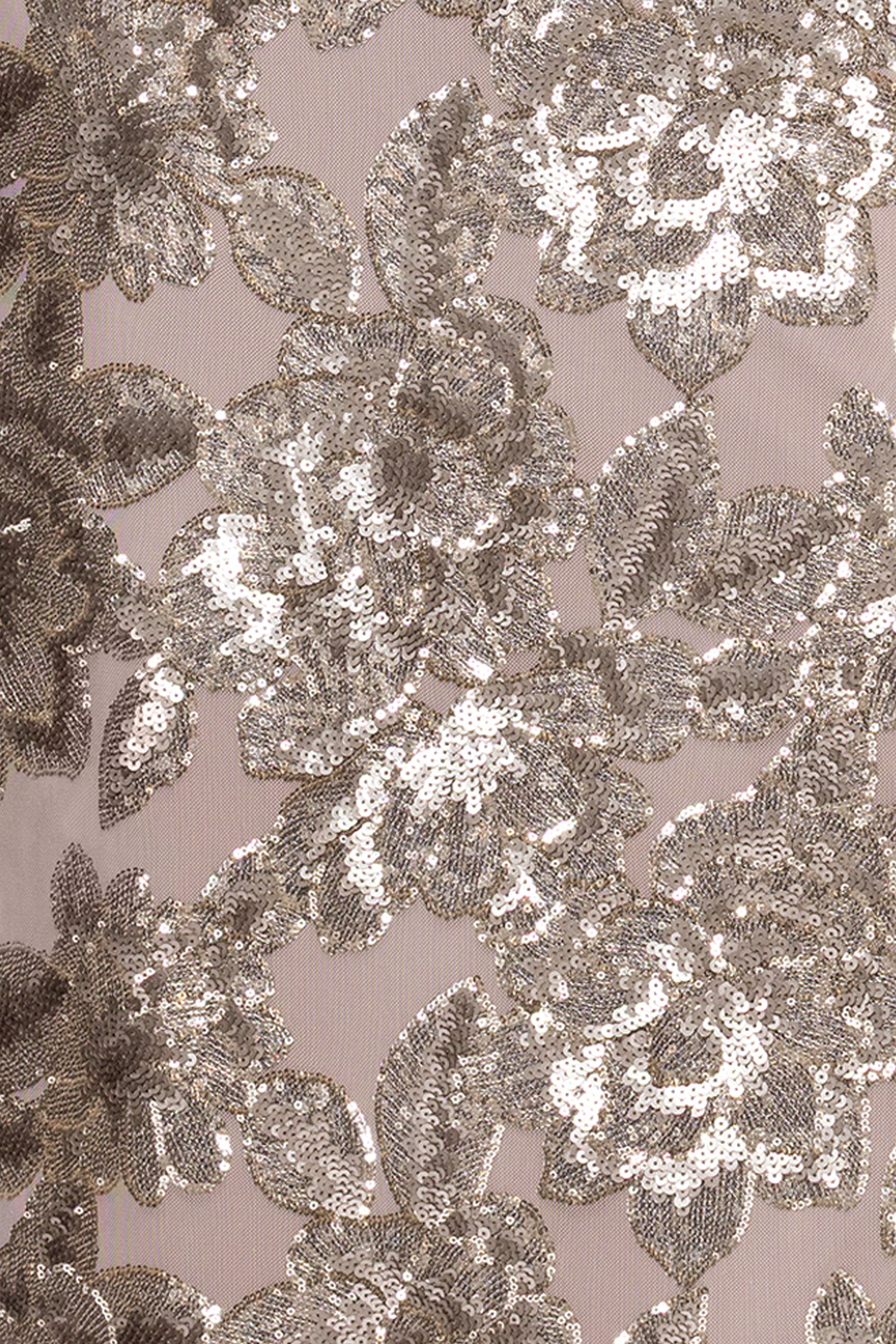 Plus "Tracy" Sequin Embellished Floor Length Dress