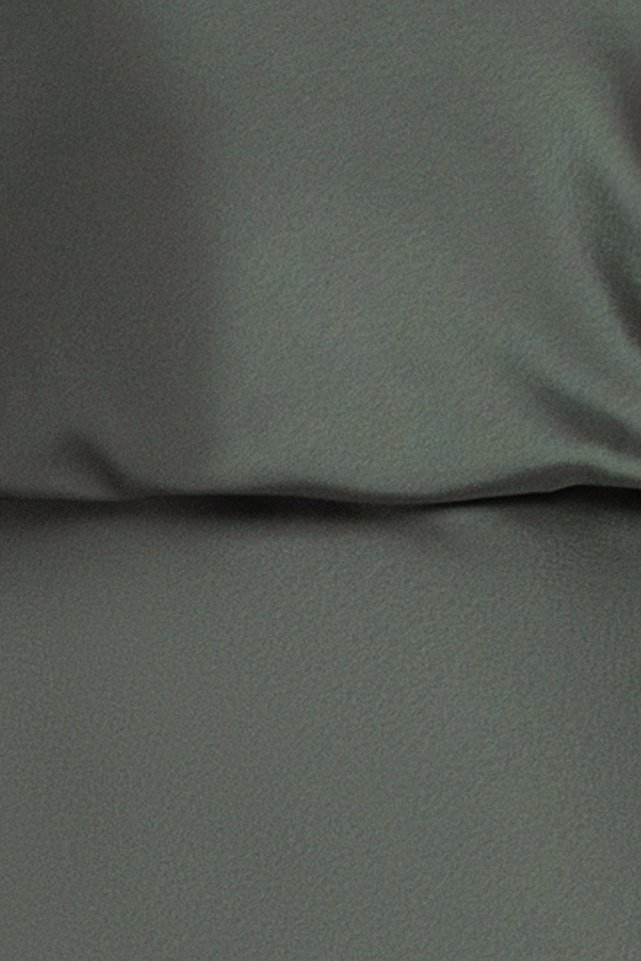 Petite "Colette" Satin Ruched Trim Dress