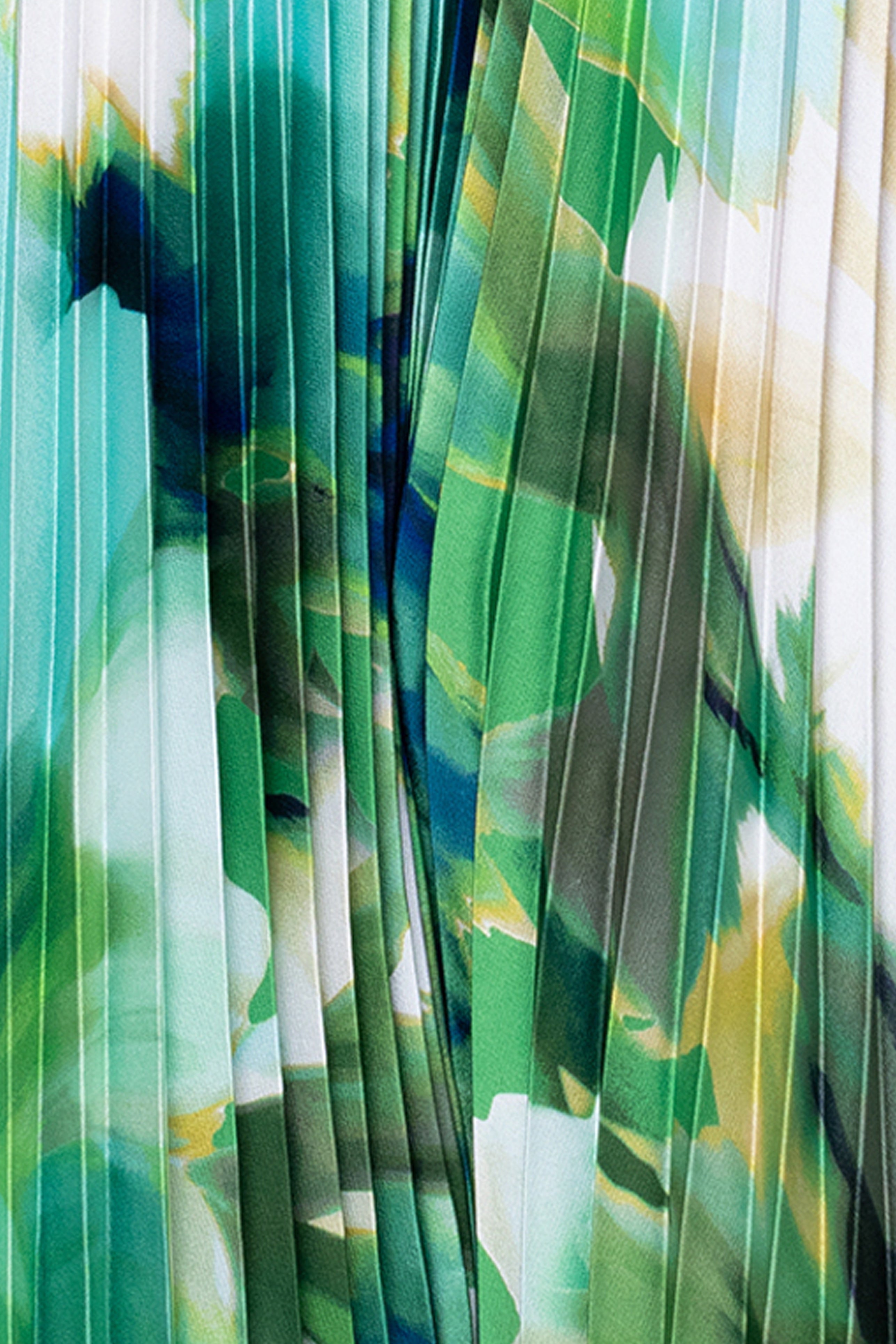 Petite "Brynn" Satin Cowl Neck Pleated Skirt Floor Length Dress