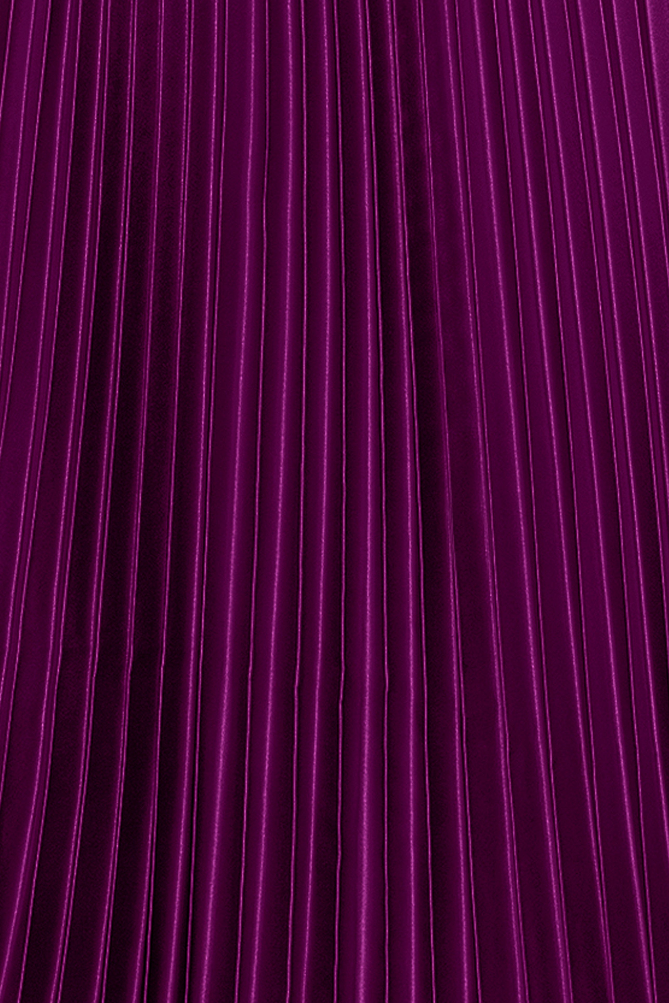 "Claire" Satin Tie Neck Pleated Skirt Floor Length Dress