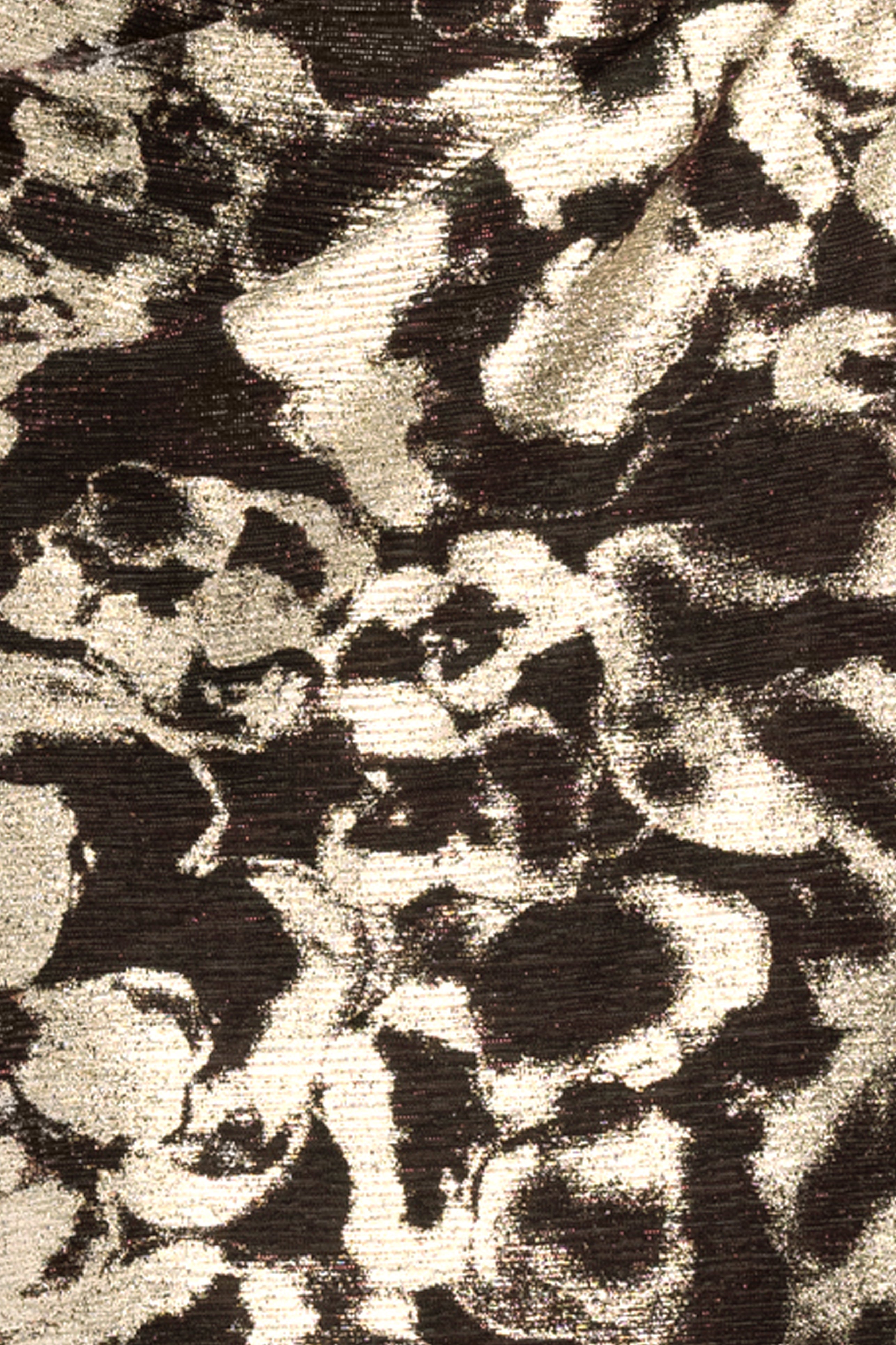 Petite "Cory" Metallic Print Ruched Dress