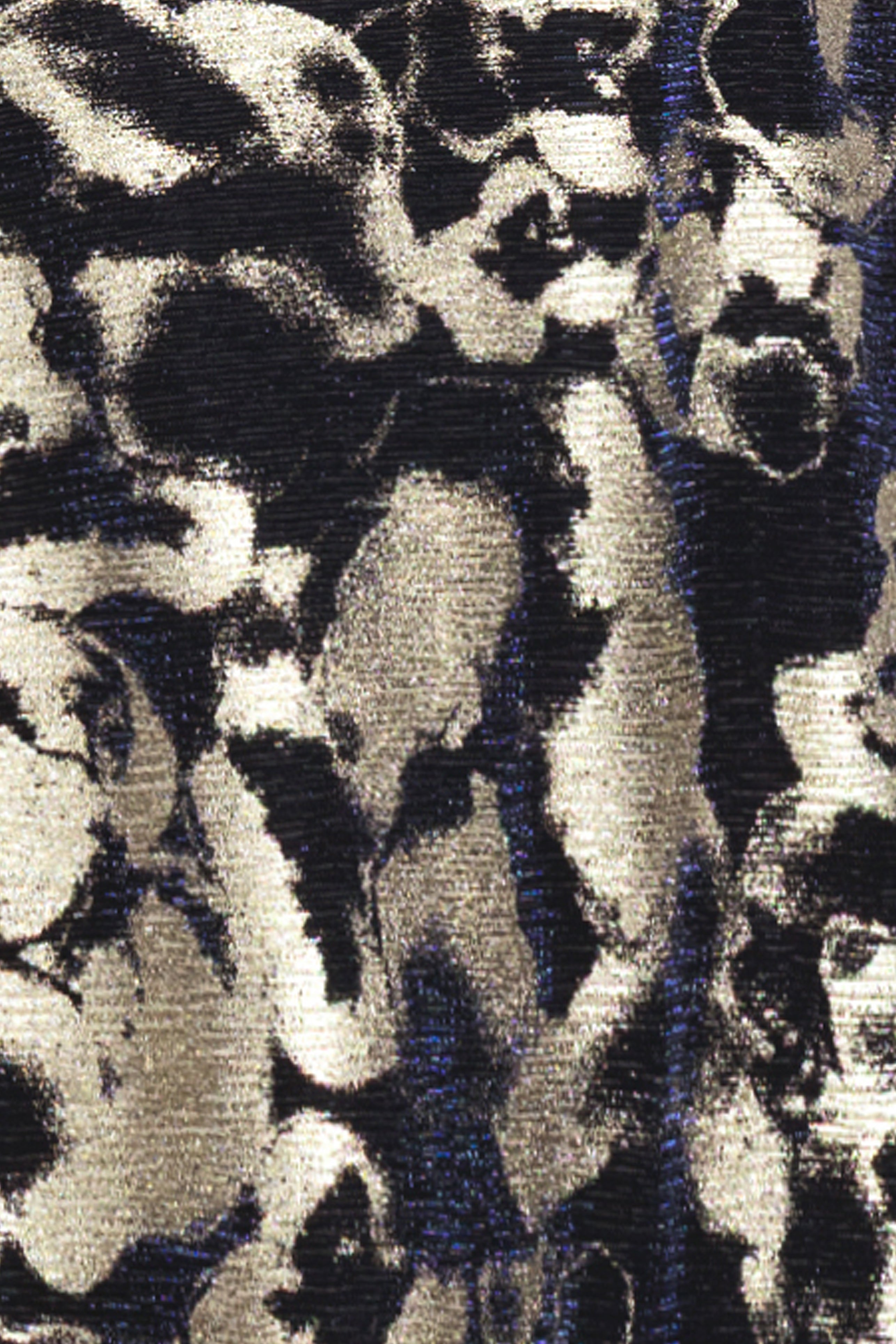 "Cory" Metallic Print Ruched Dress