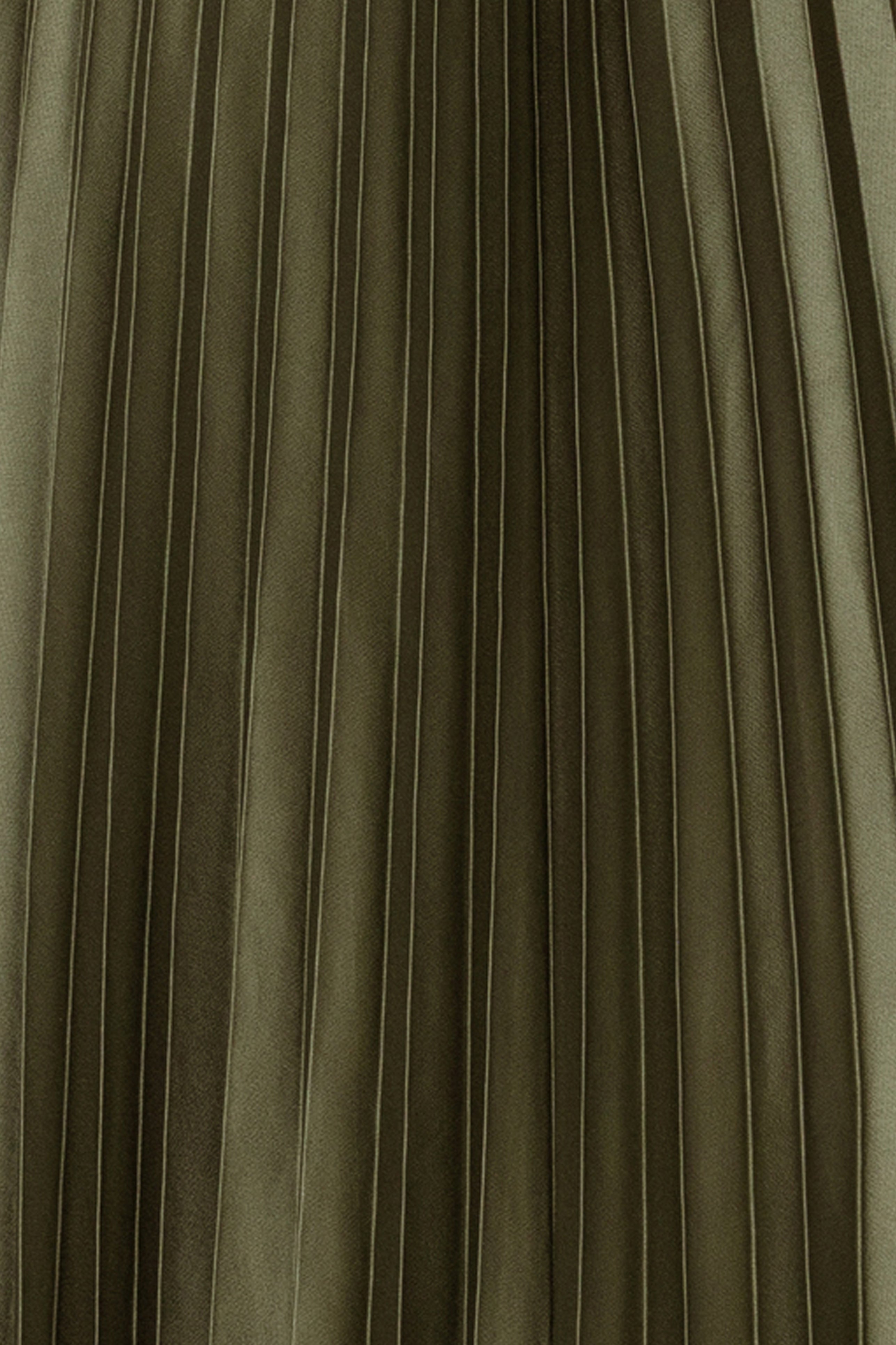 "Brielle" Satin Pleated Trim Dress