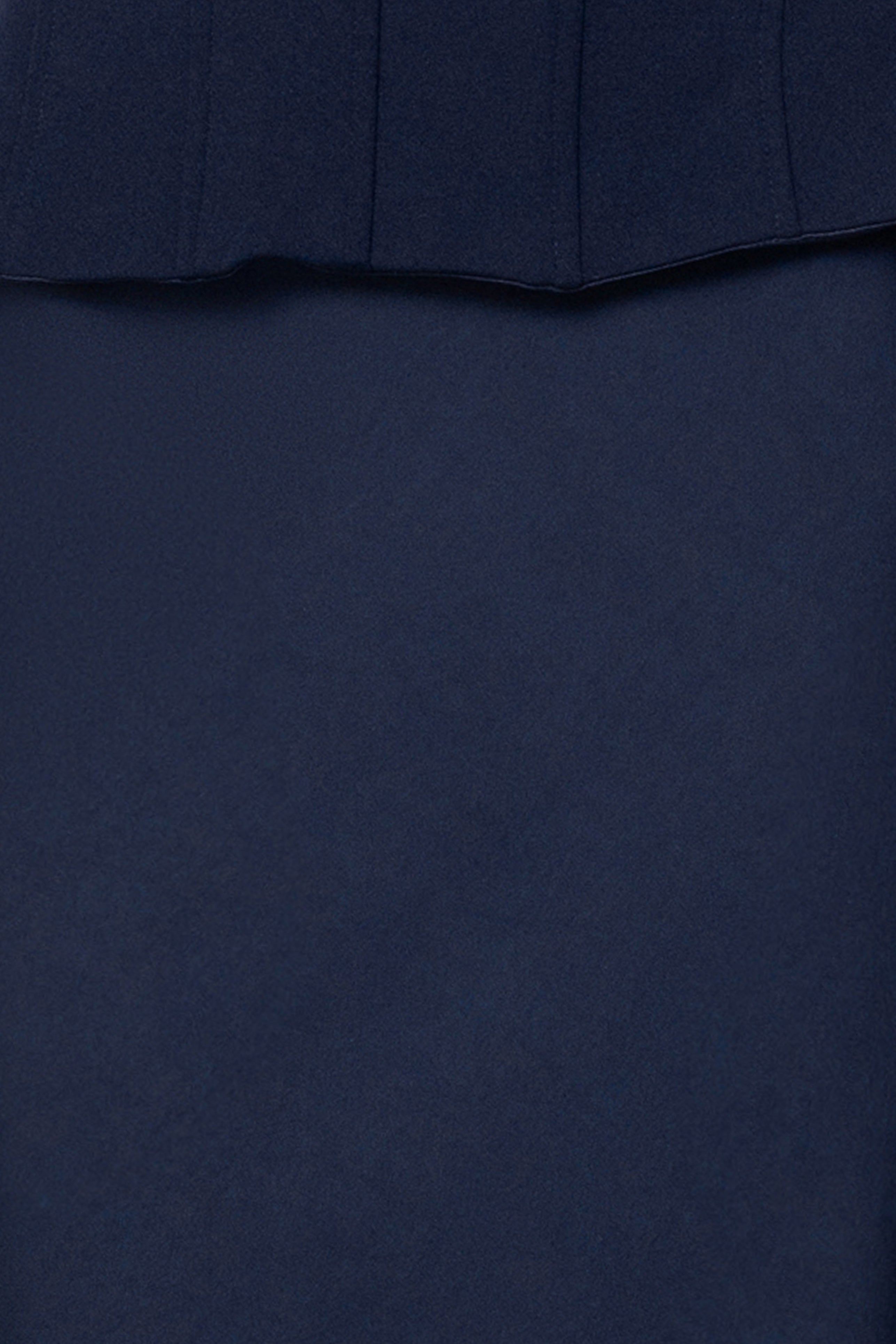 "Amber" Satin and Scuba Crepe Off Shoulder Floor Length Dress