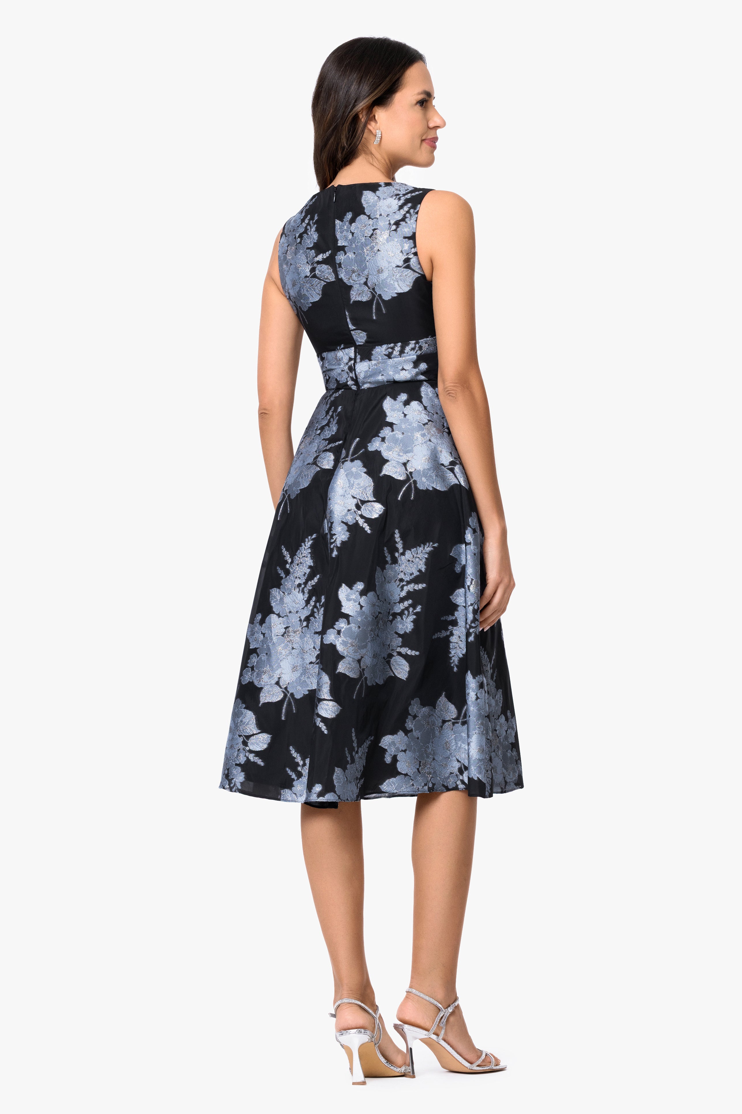 "Annette" Organza V-Neck Short Dress