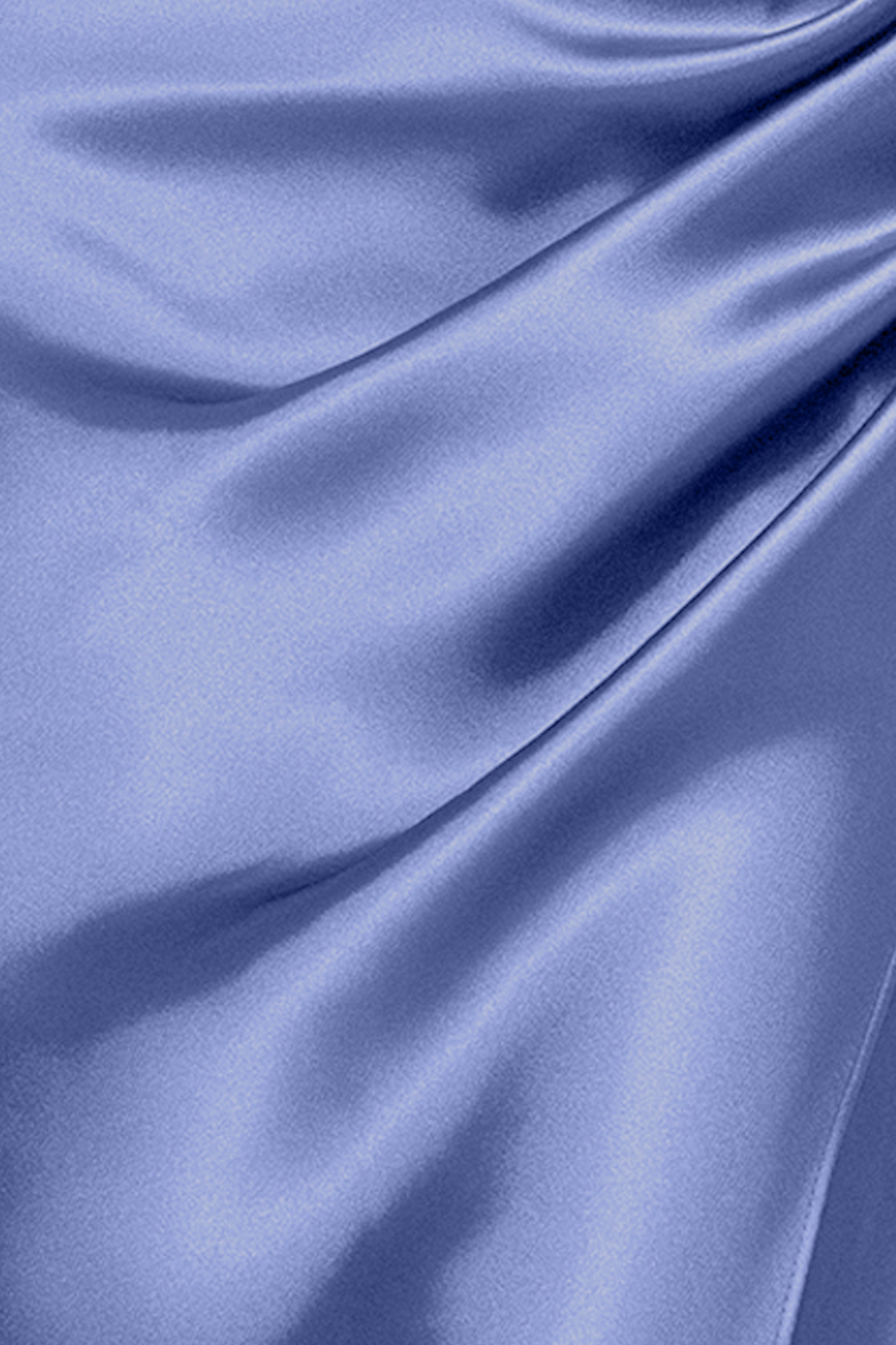 "Sofia" Satin Drop Shoulder Floor Length Dress