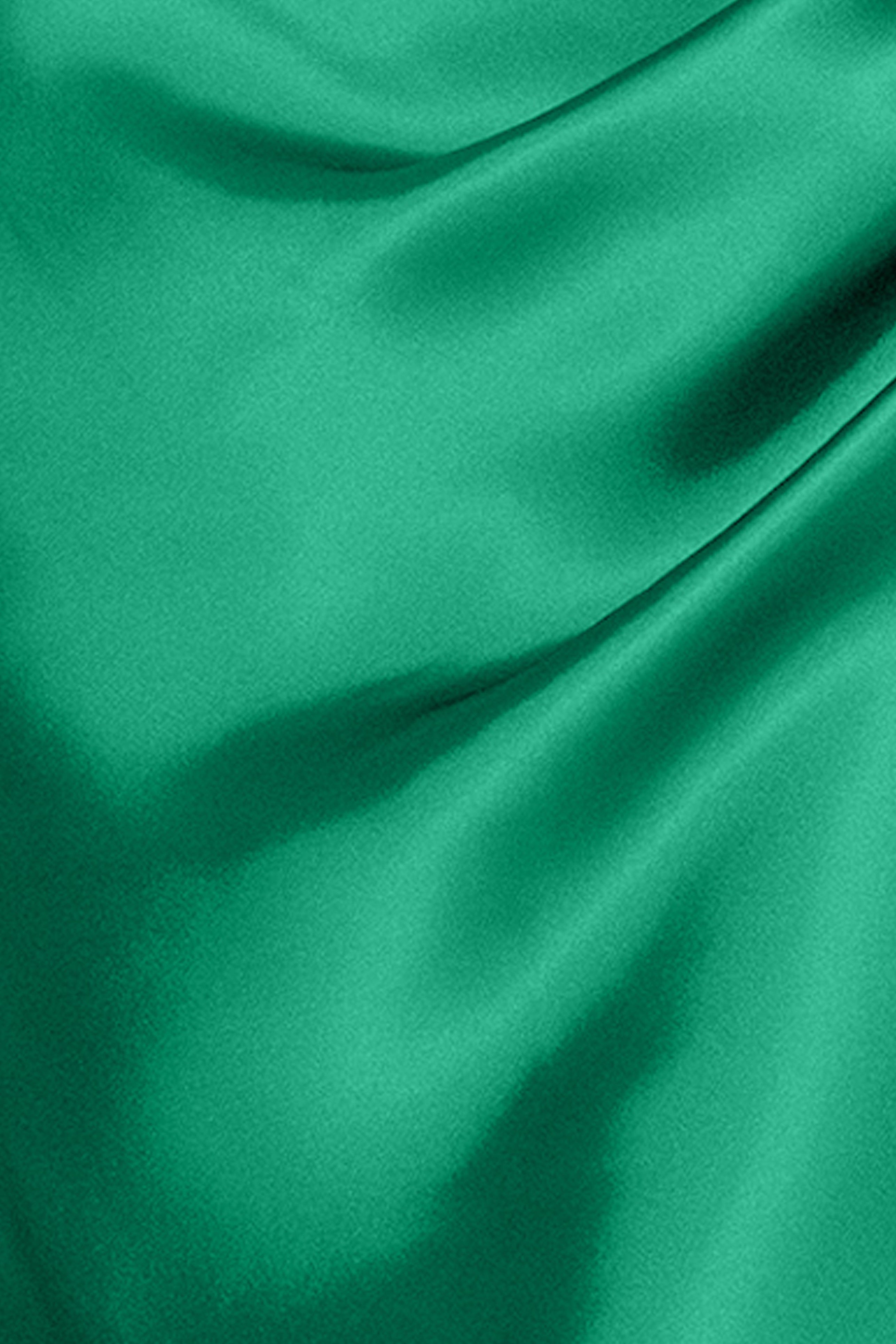 "Sofia" Satin Drop Shoulder Floor Length Dress