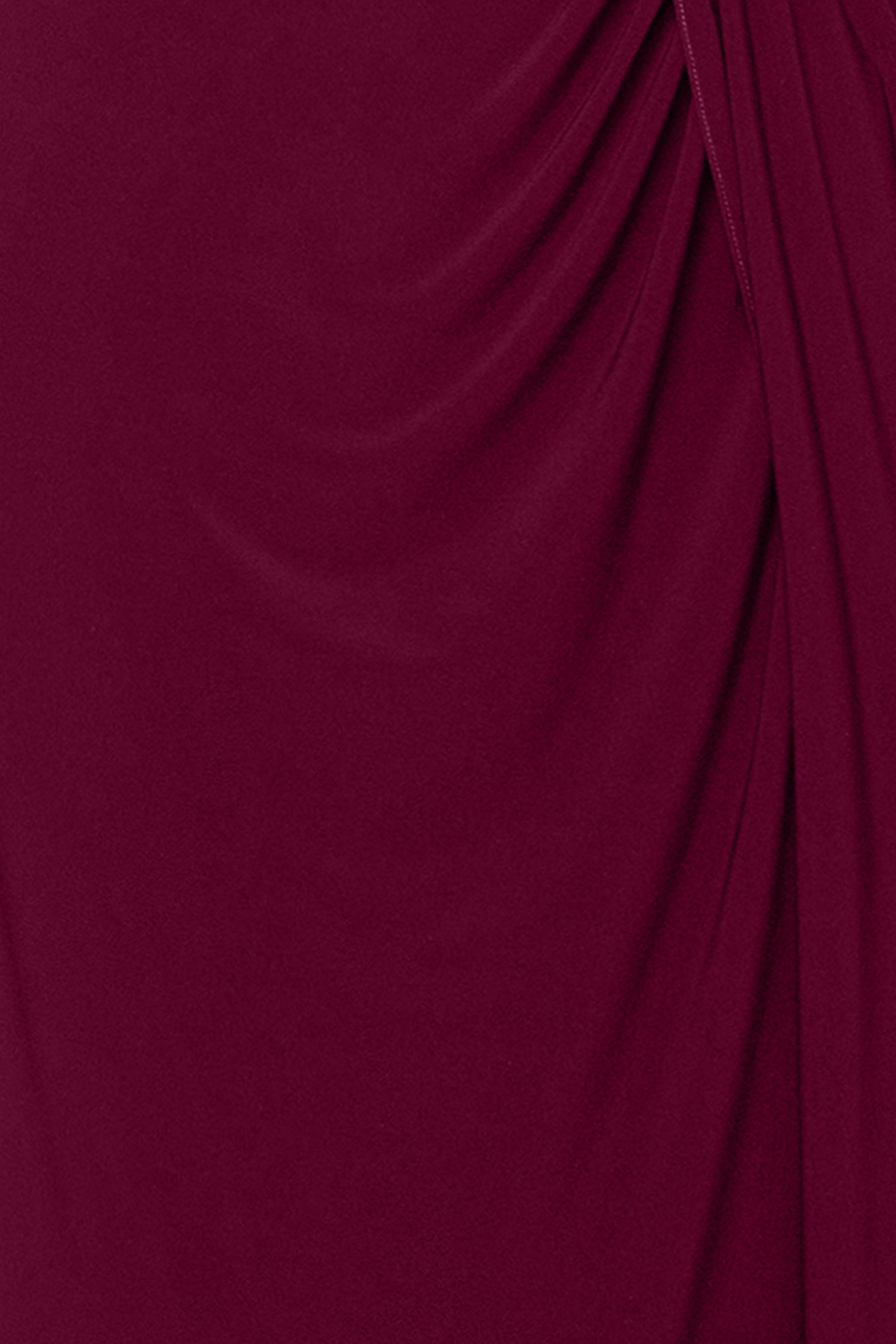 "Perry" Jersey Knit Rouched Floor Length Dress