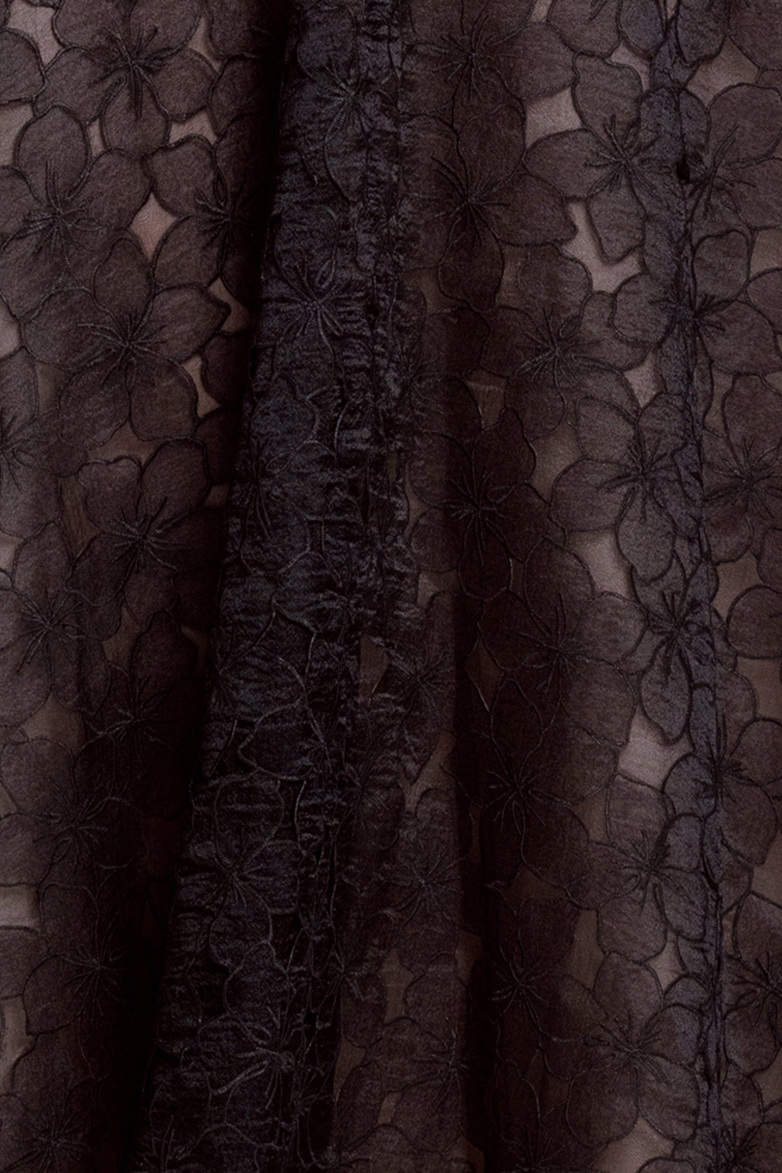 "Darcy" Embellished Gauze Cut Long Gown