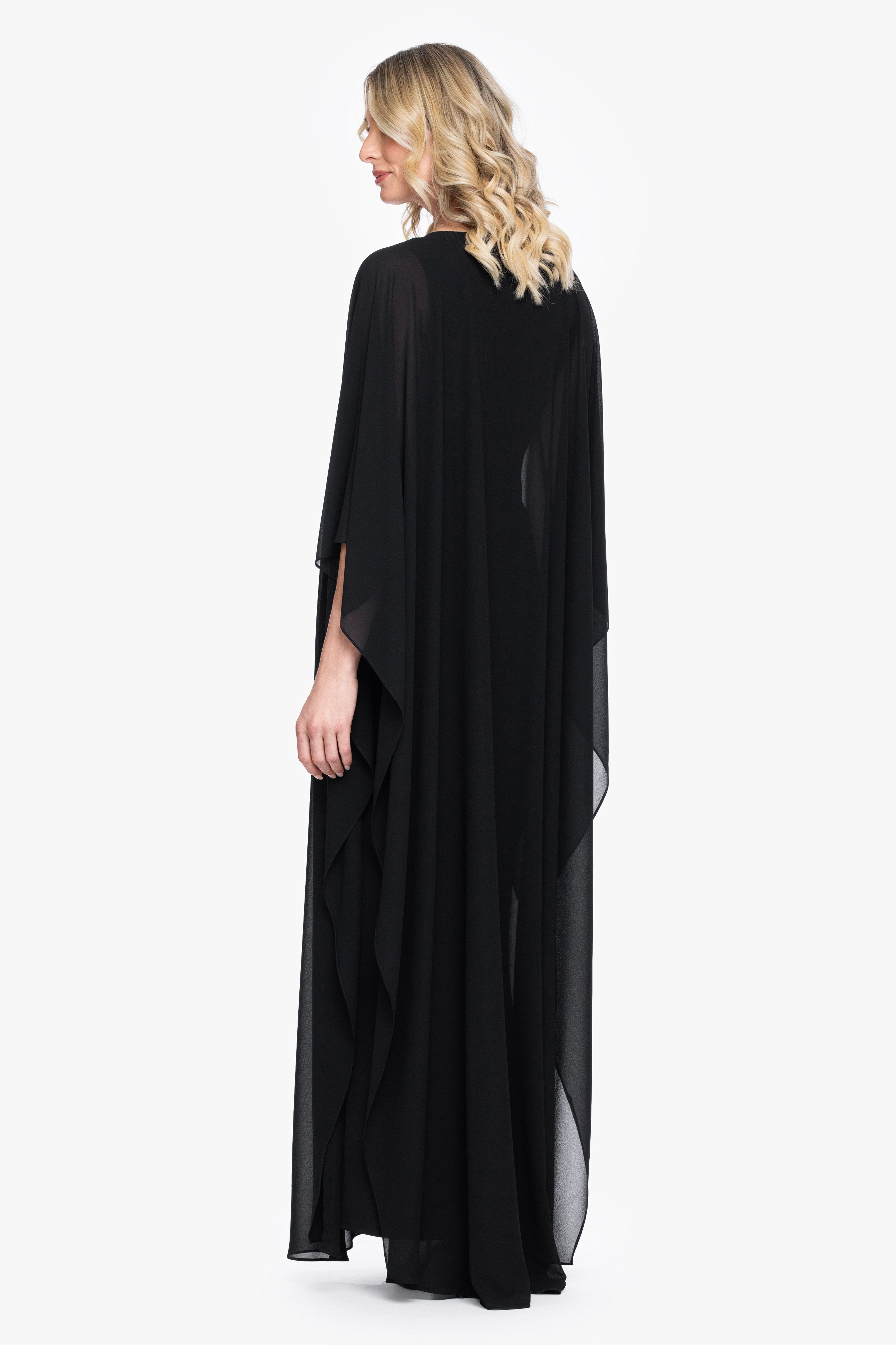 “Katherine” Souffle Chiffon Kaftan Dress