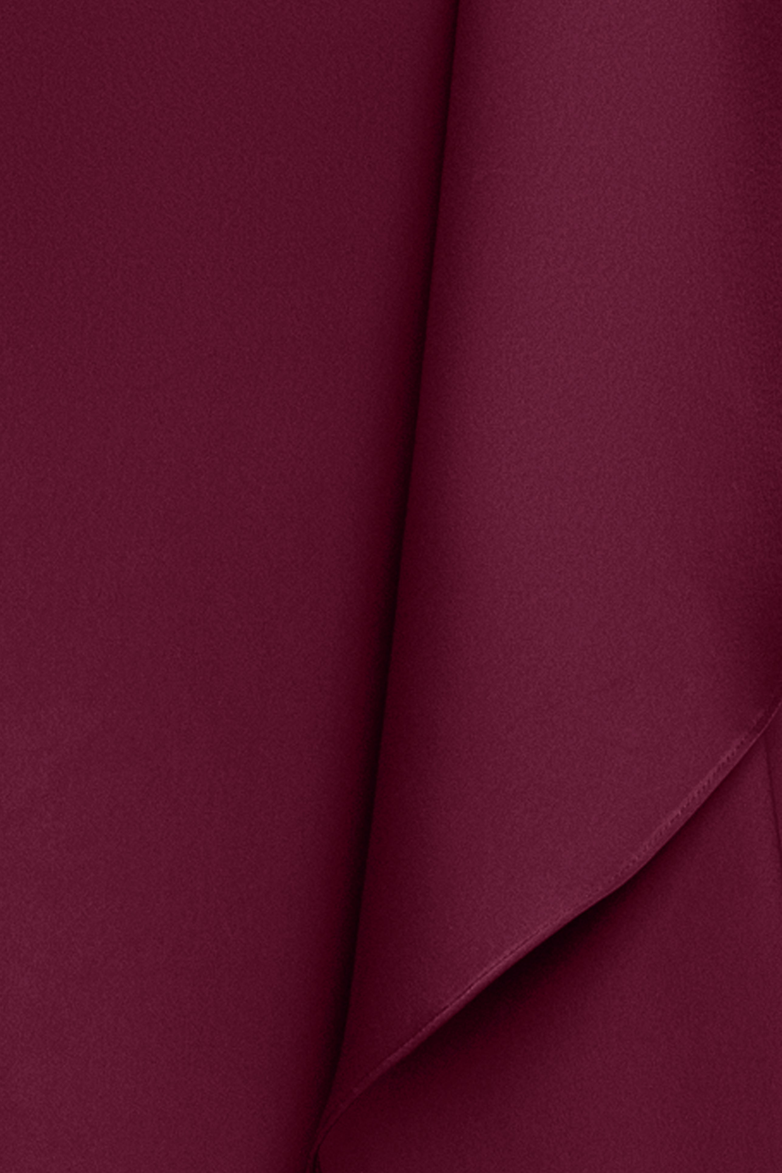 "Annie" Satin Kaftan Side Ruffle Dress