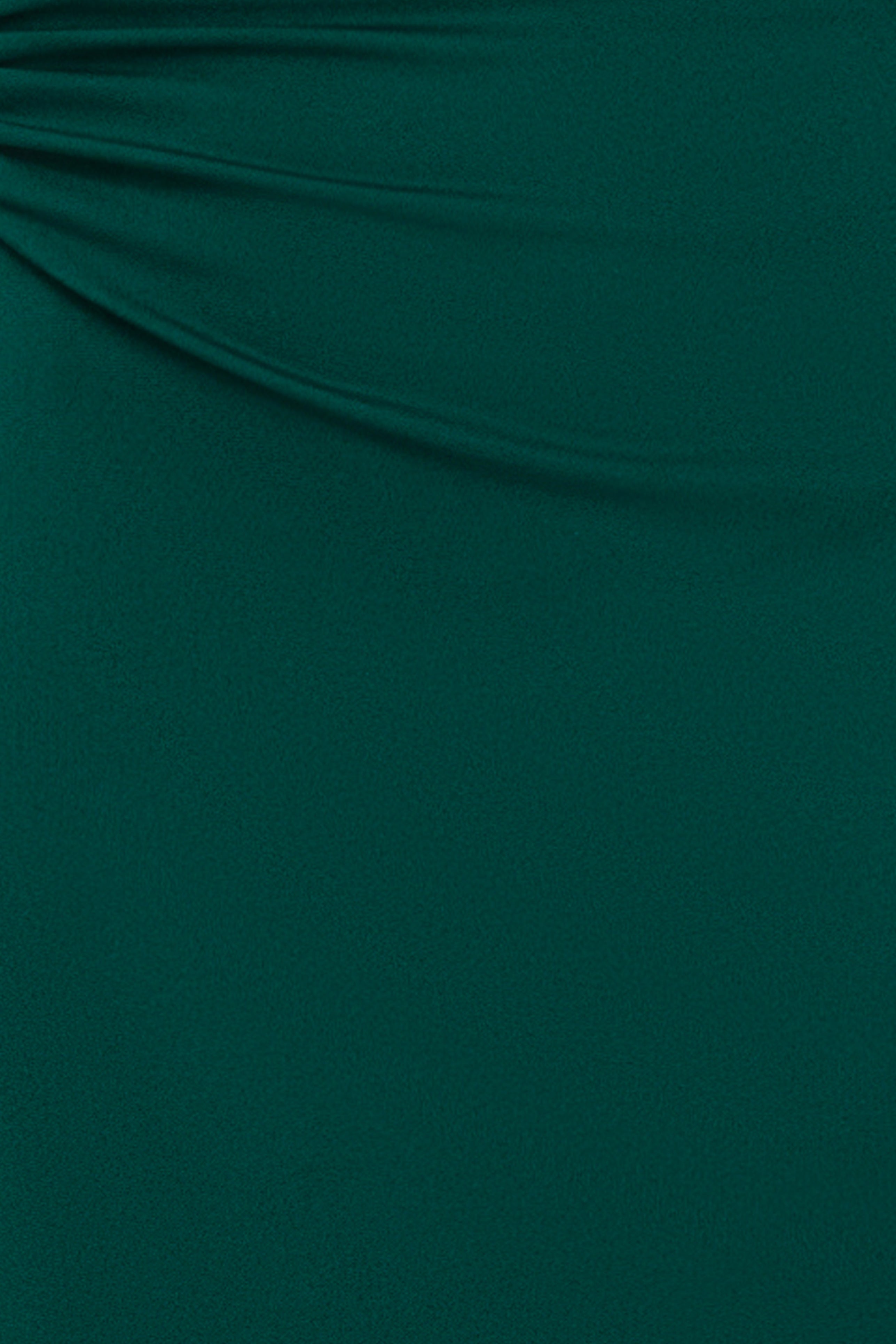 "Freya" Jersey Knit Mock Neck Long Dress