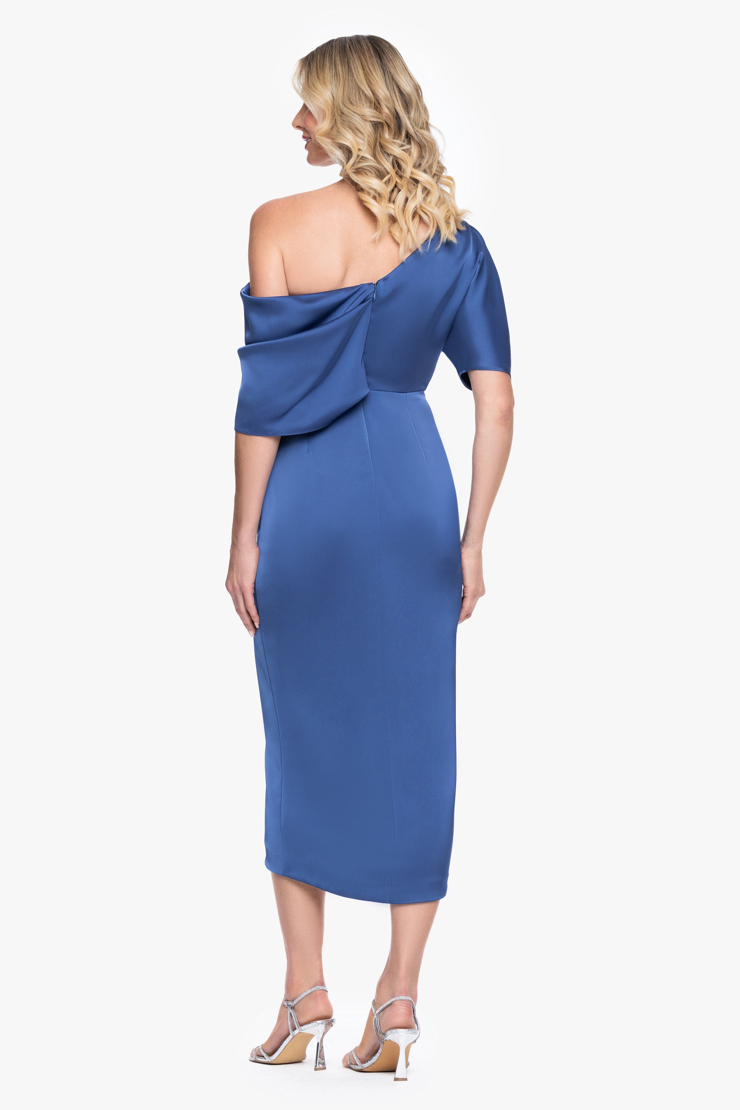 sleeve midi cocktail dress Sylvie