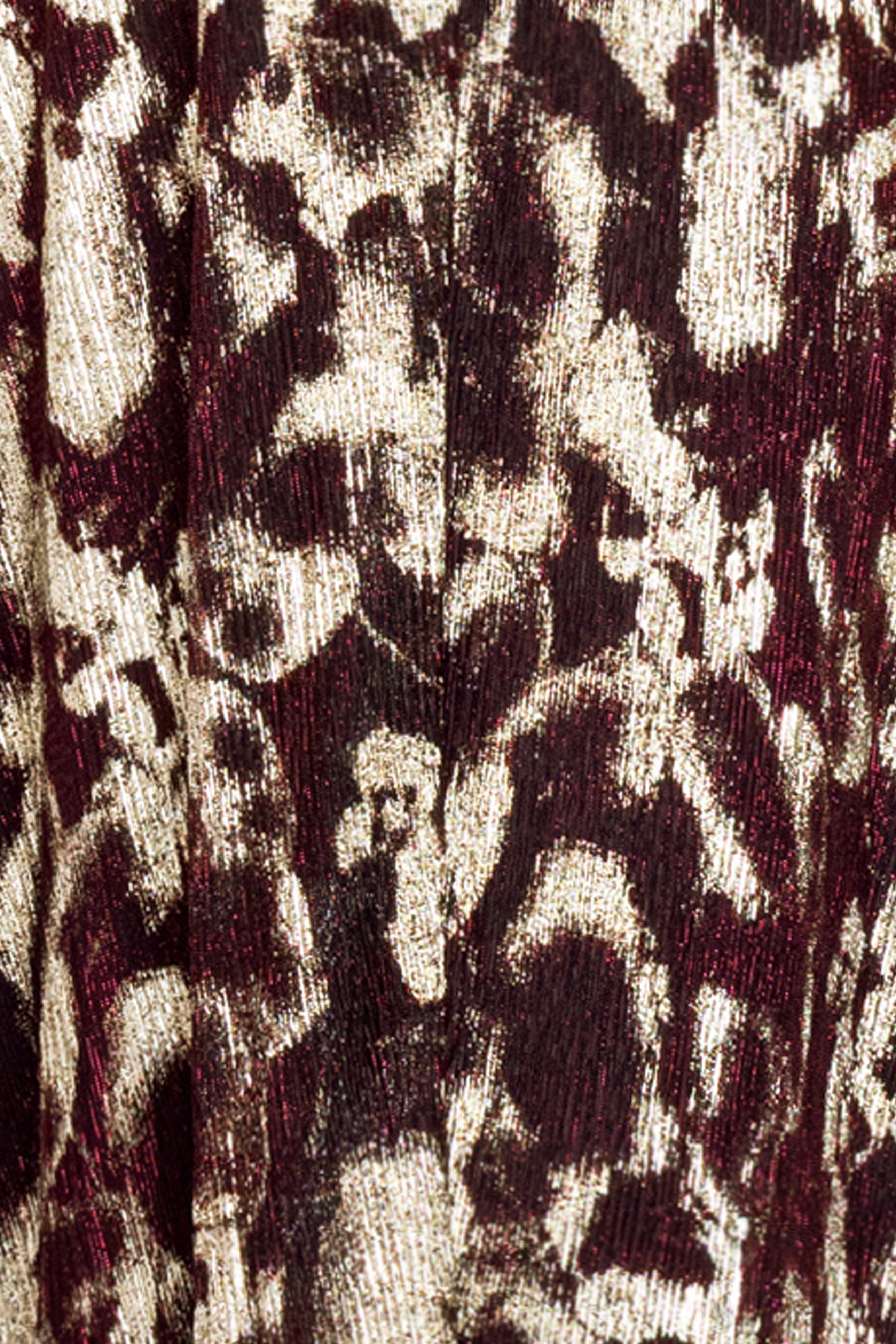 "Sadie" Crinkle Foil One Shoulder Dress