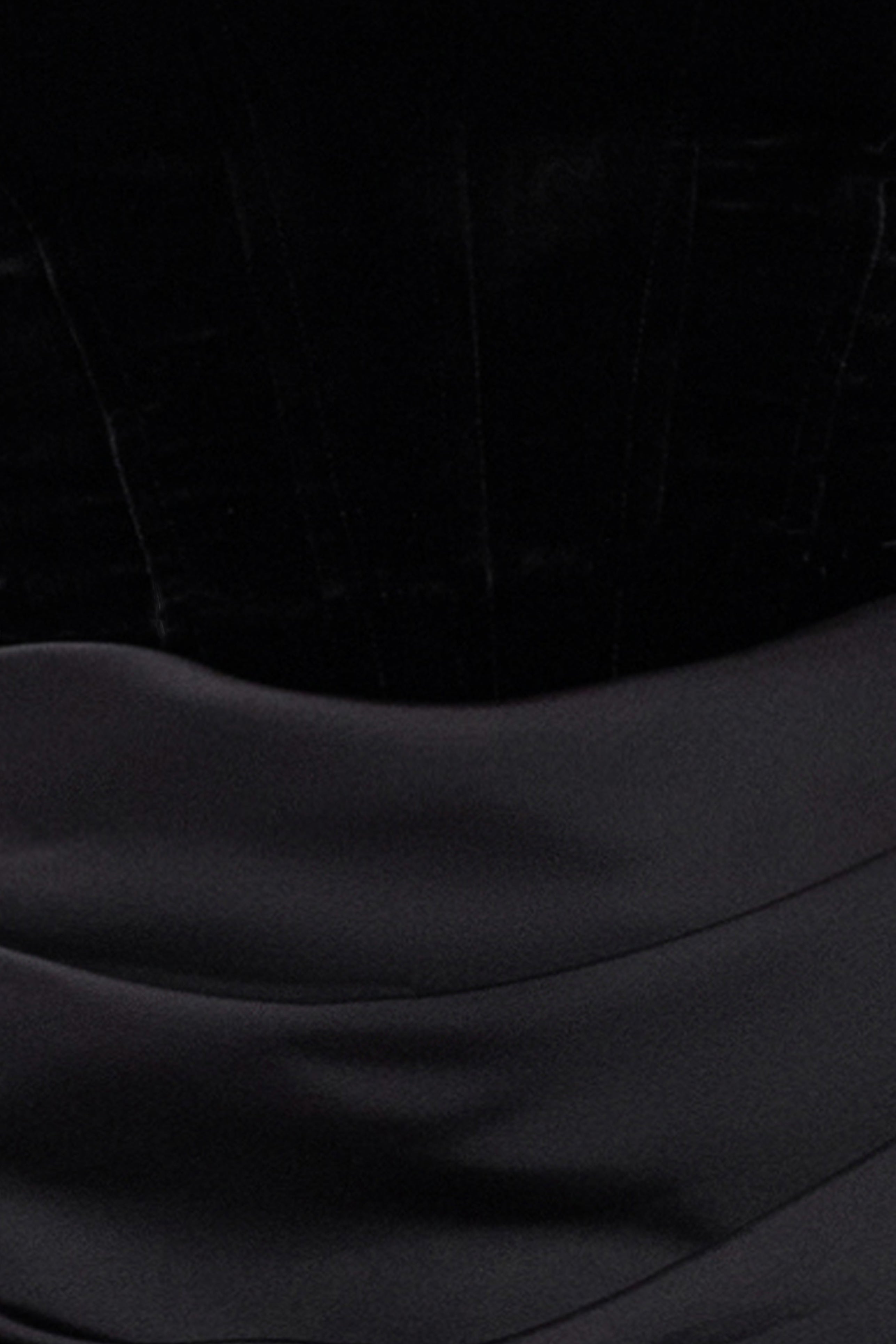 "Julia" Velvet Mock Neck & Satin Skirt Dress