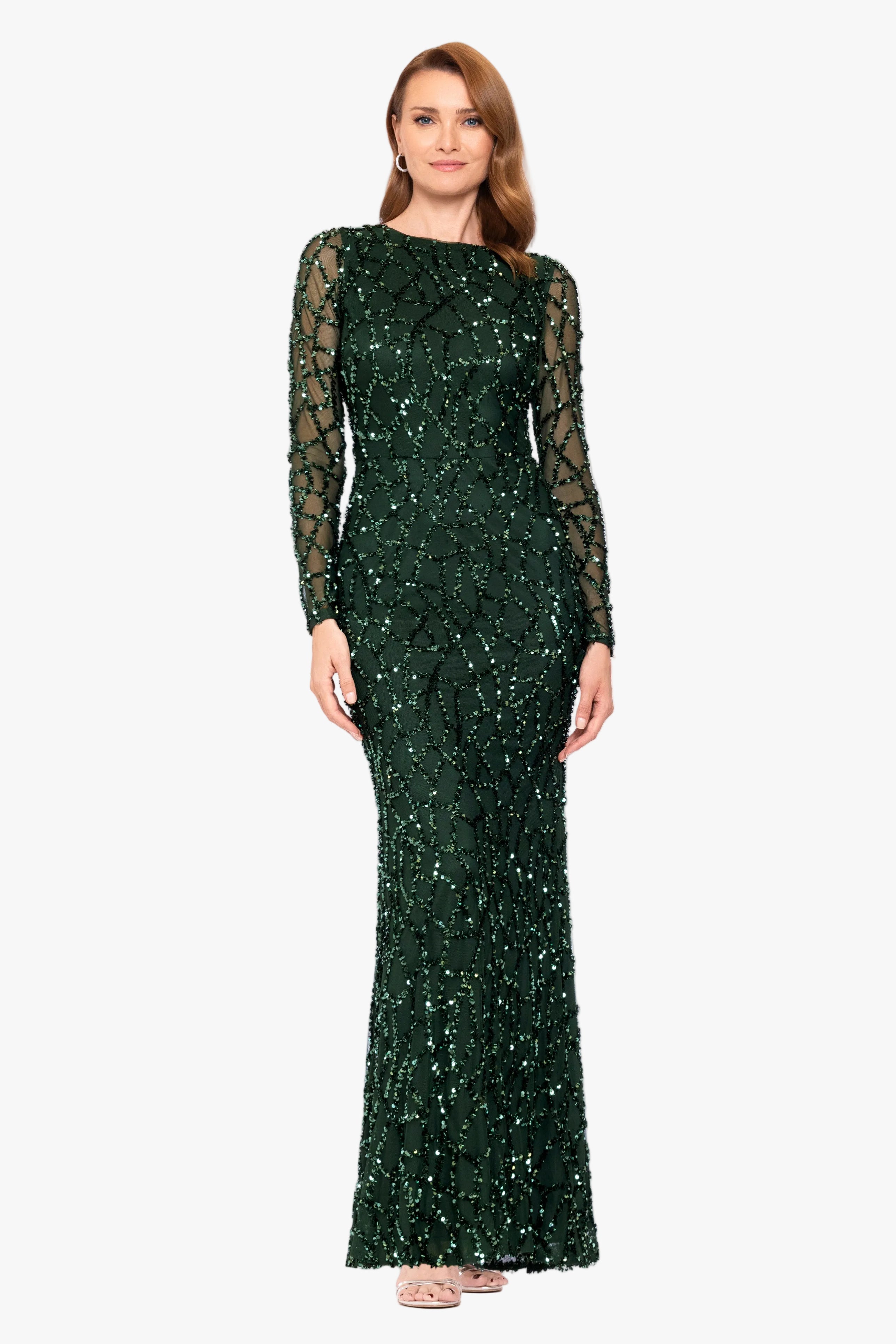"Hudson" Sequin Long Sleeve Dress