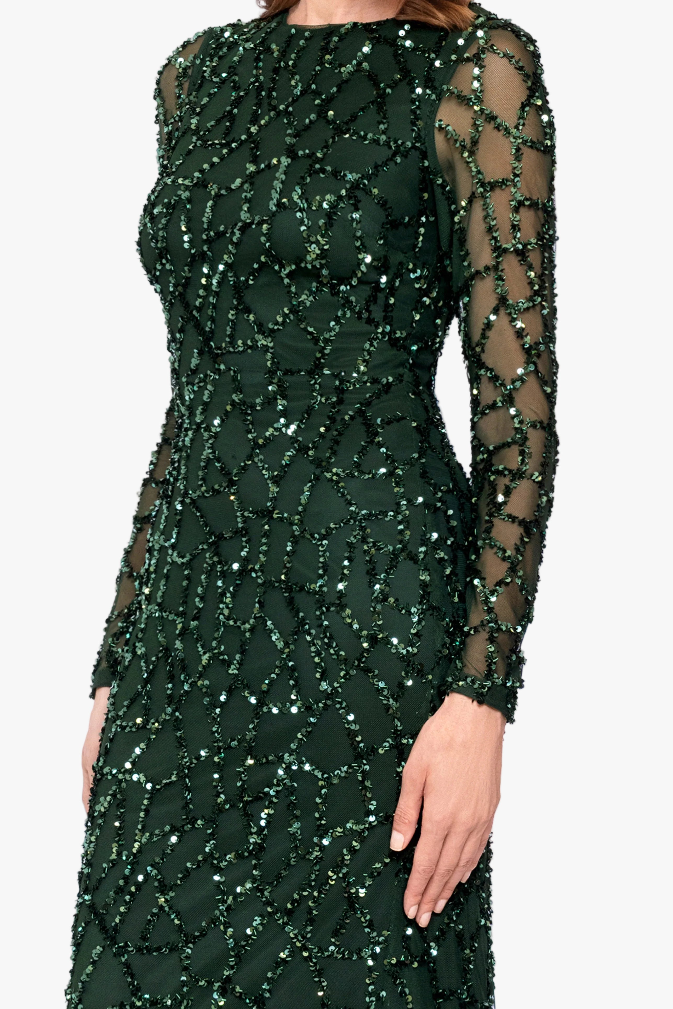 "Hudson" Sequin Long Sleeve Dress