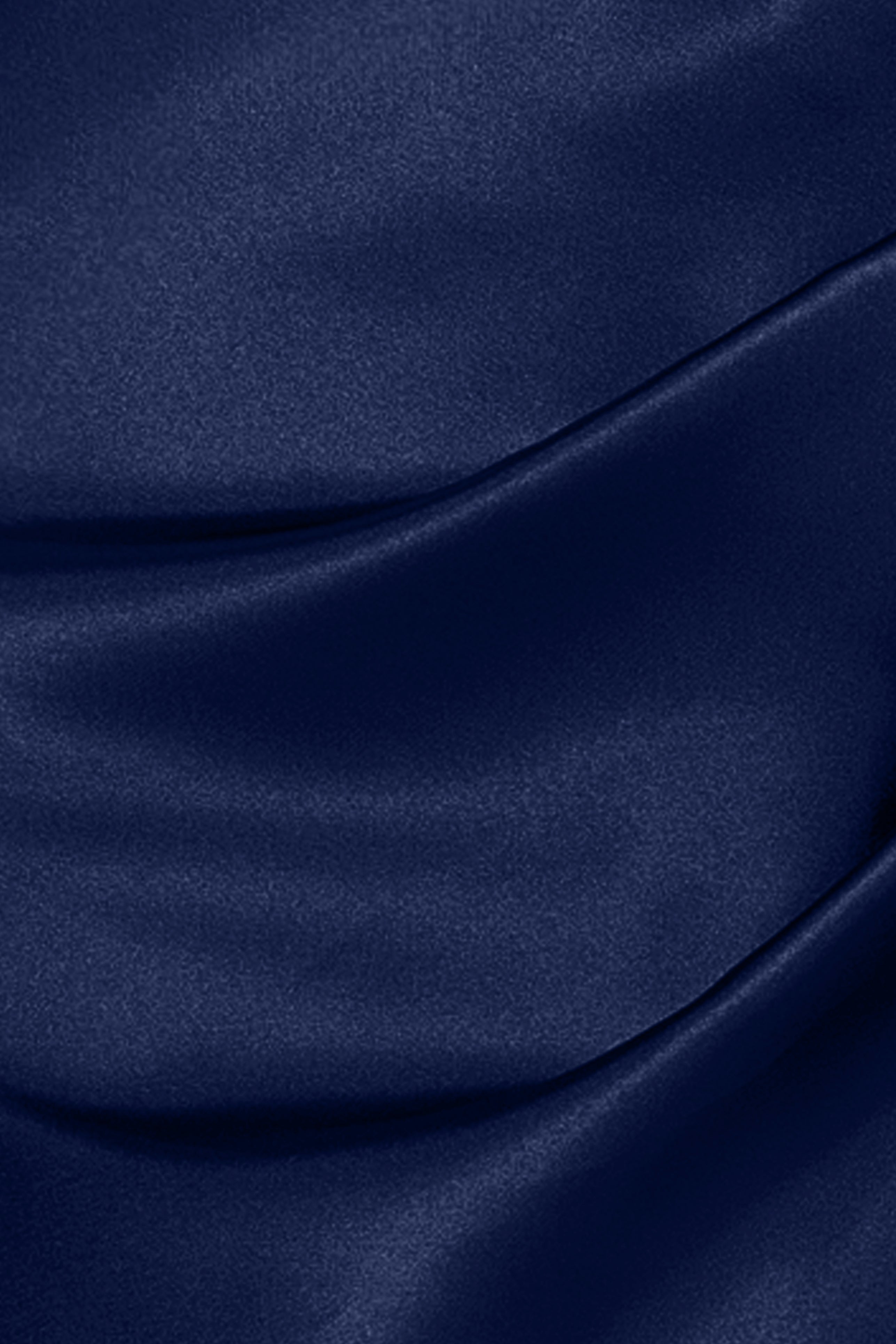 "Aria" Satin Droop Back Ruched Dress
