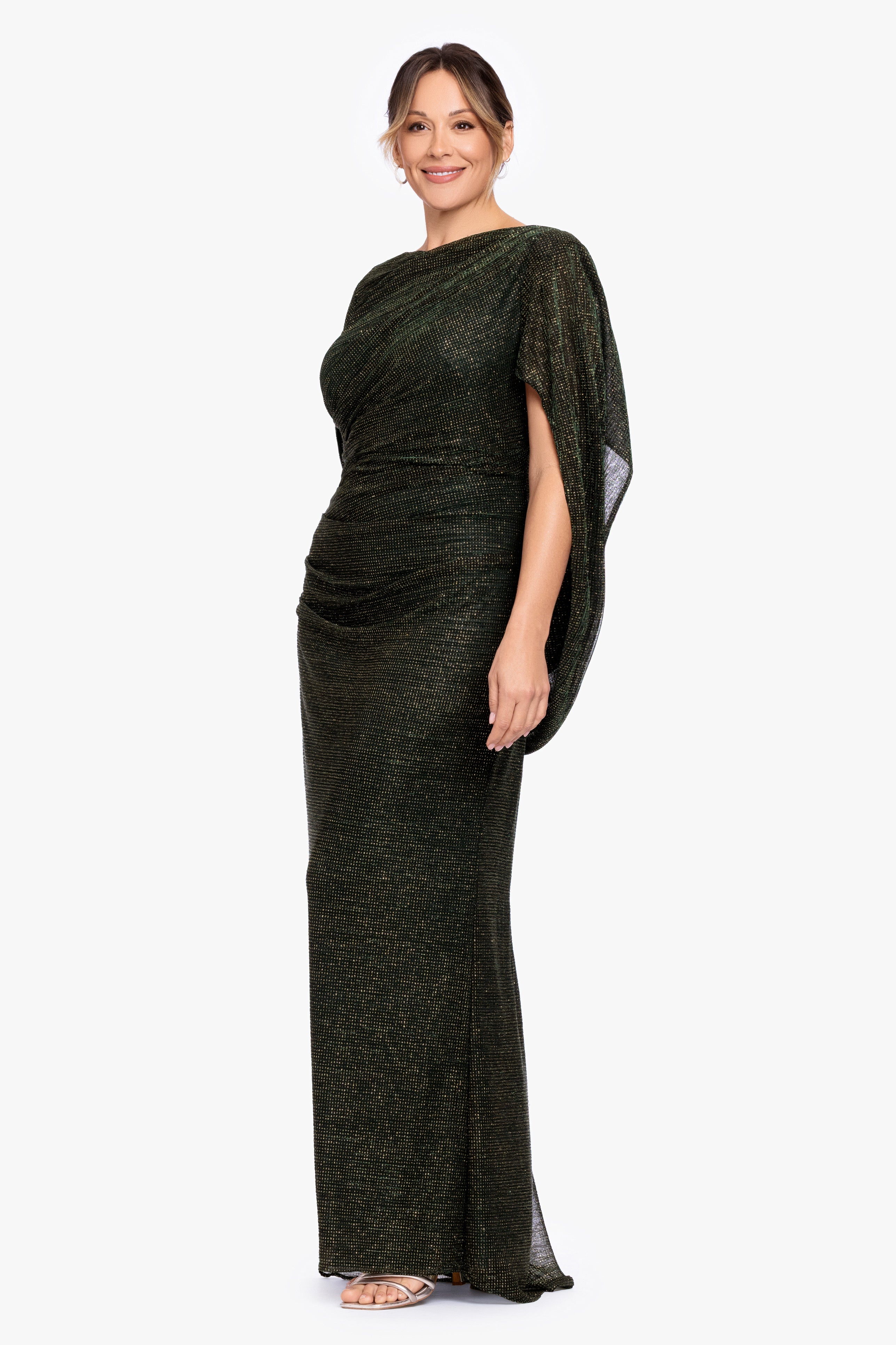 Plus "Marisol" Crinkle Droop Back Dress