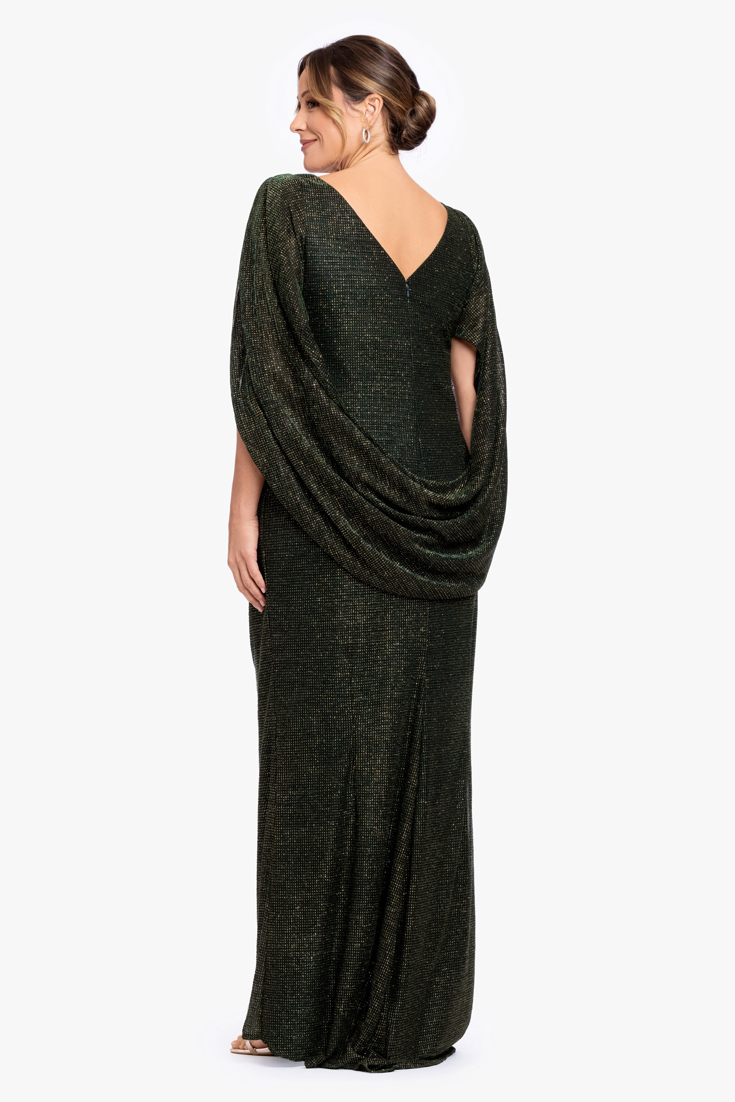 Plus "Marisol" Crinkle Droop Back Dress