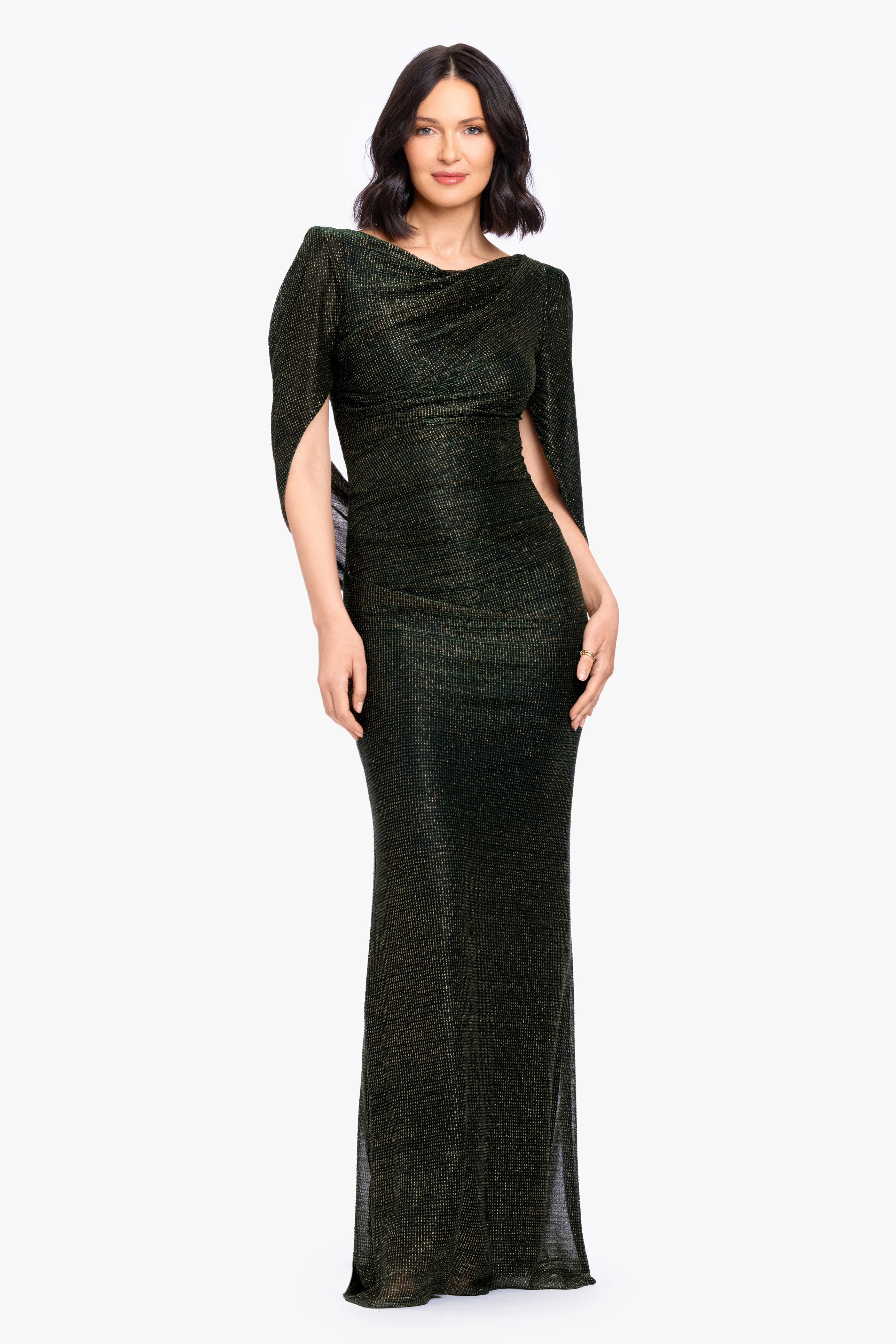 Petite "Marisol" Crinkle Droop Back Dress