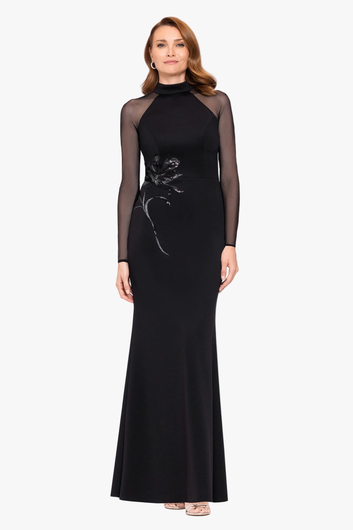 "Clemmie" Techno Scuba With Applique Dress