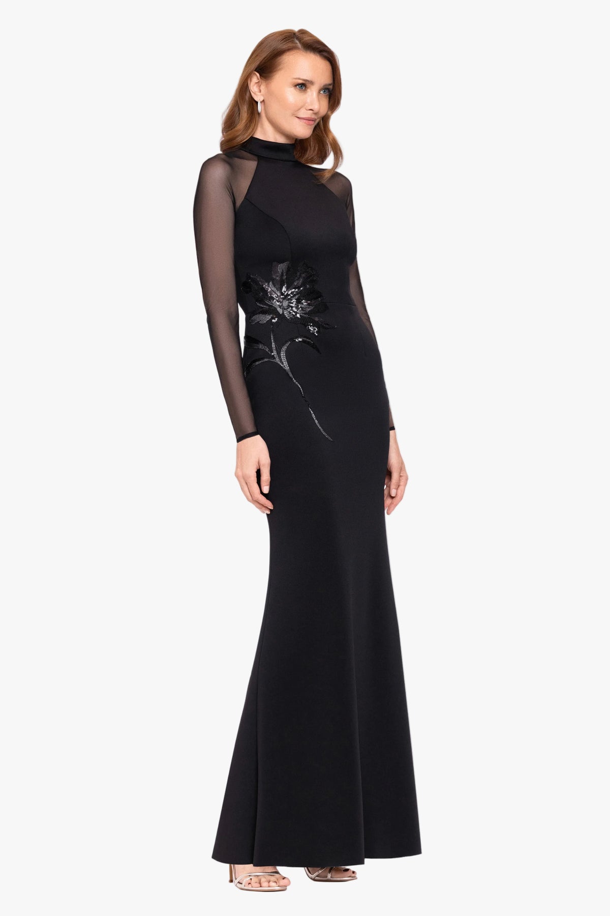 "Clemmie" Techno Scuba With Applique Dress