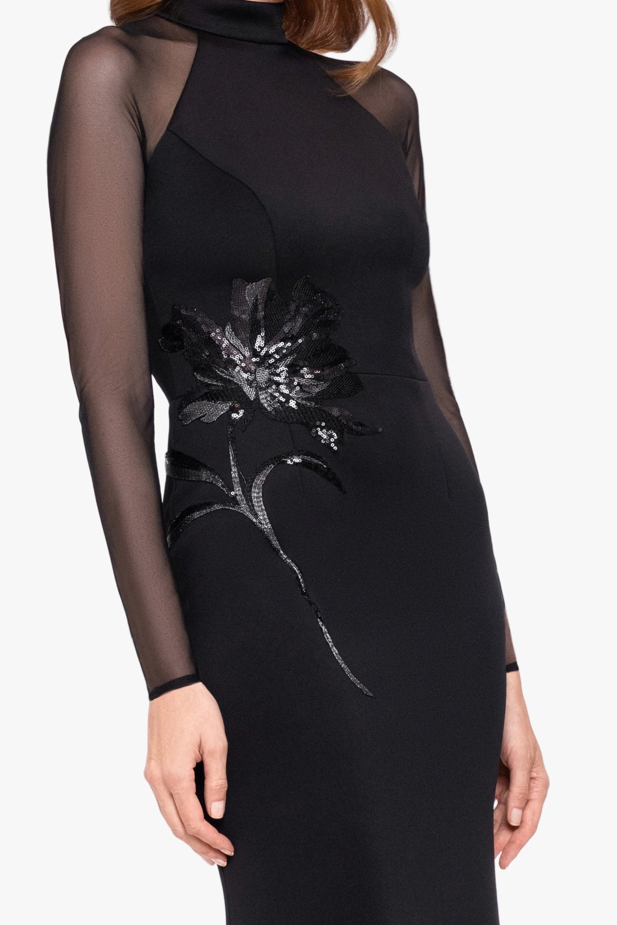 "Clemmie" Techno Scuba With Applique Dress