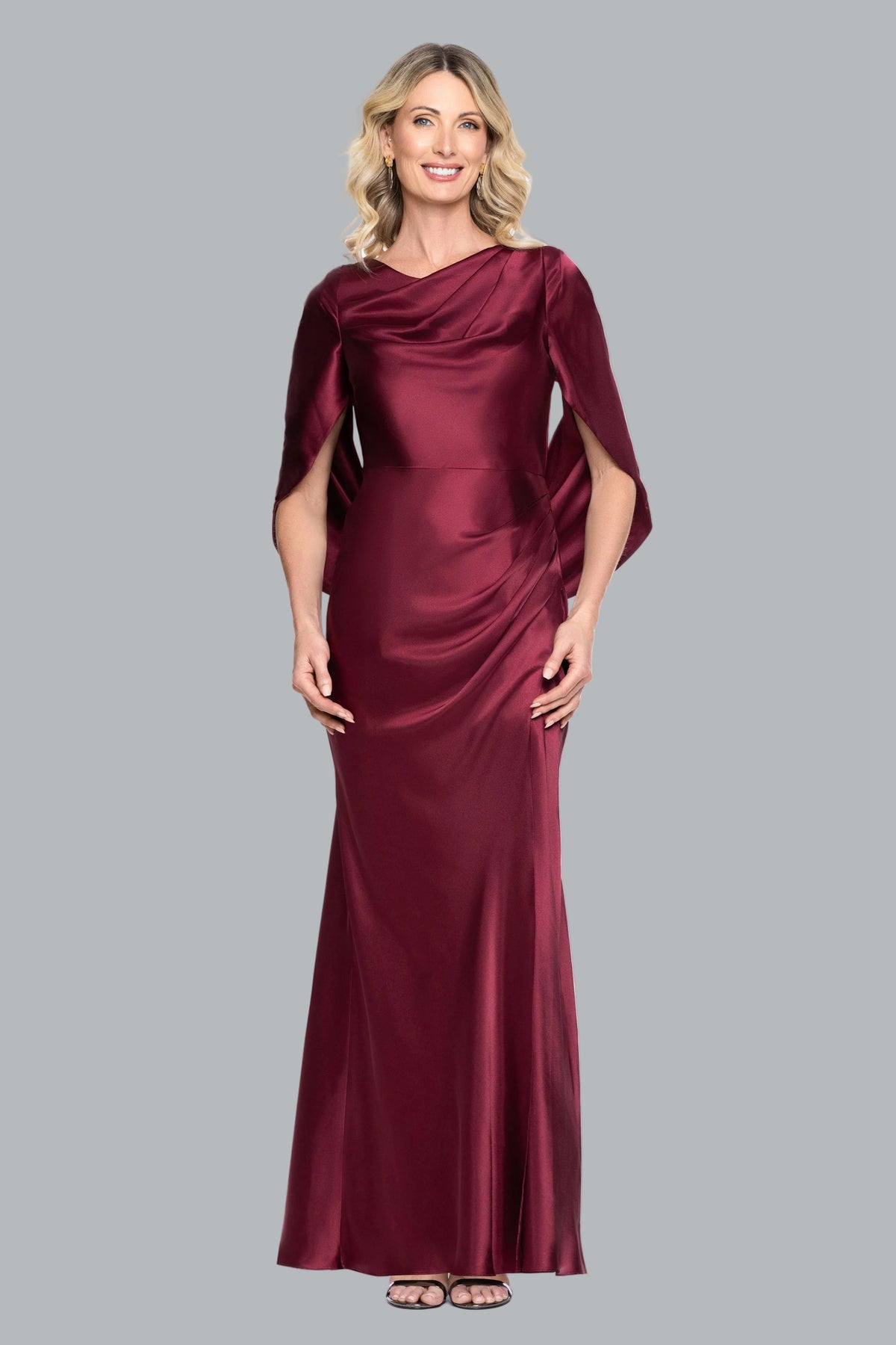 "Cece" Satin Droop Back Dress