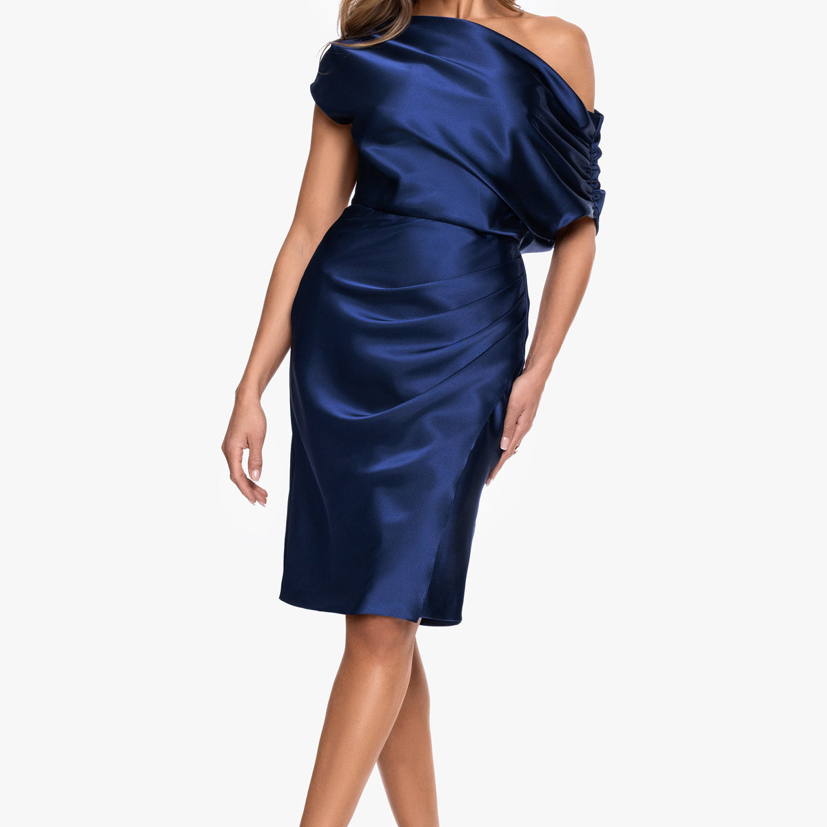 navy blue cocktail dresses for women Macy Satin Off The Shoulder Ruched Short Dress Wedding Guest Best Place princess wedding dress Pay With:220 Qs (Silkroll Fee: $5.50) Delmira is the statement