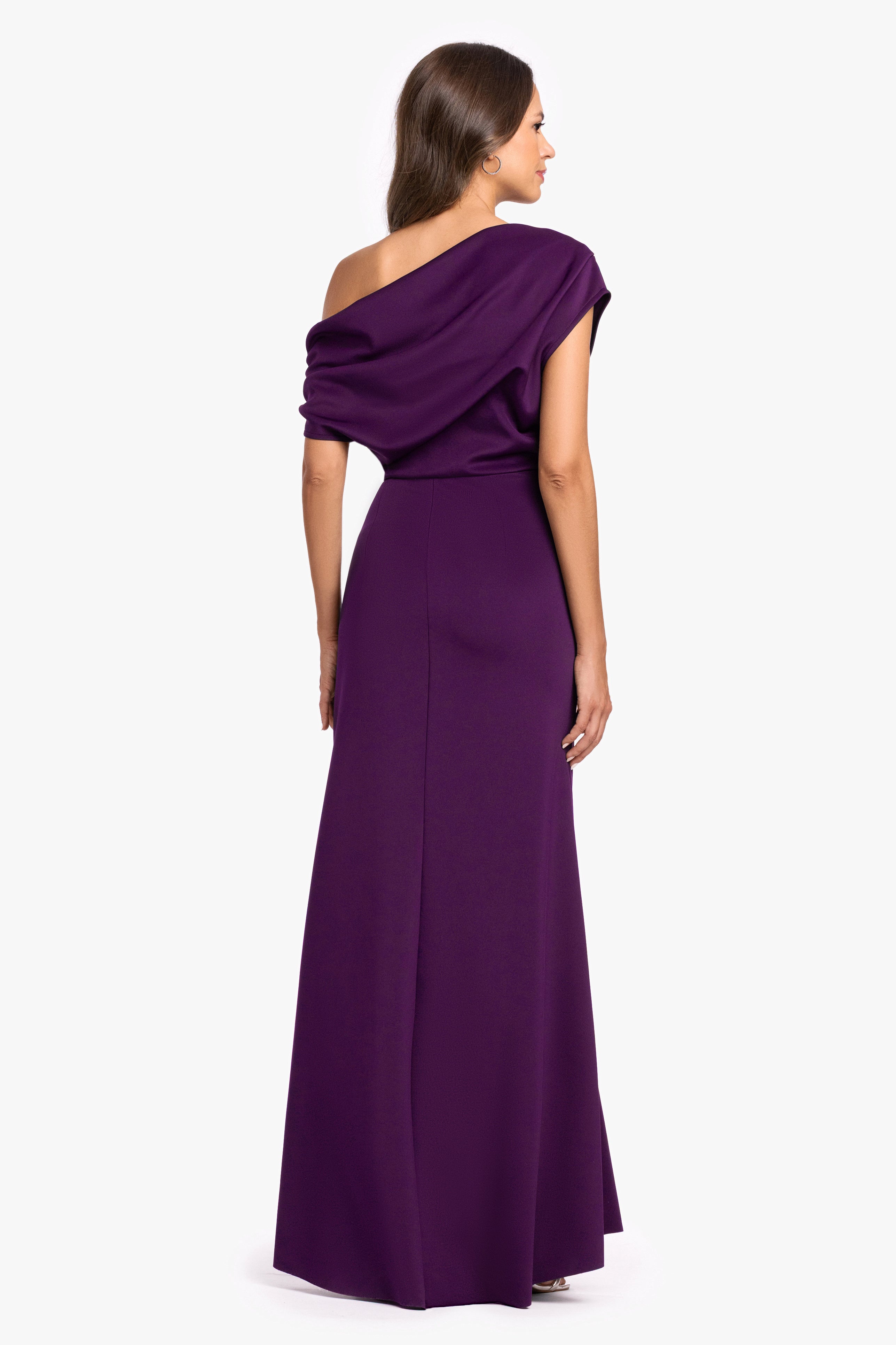 "Lillian" Techno Scuba Ruched Dress
